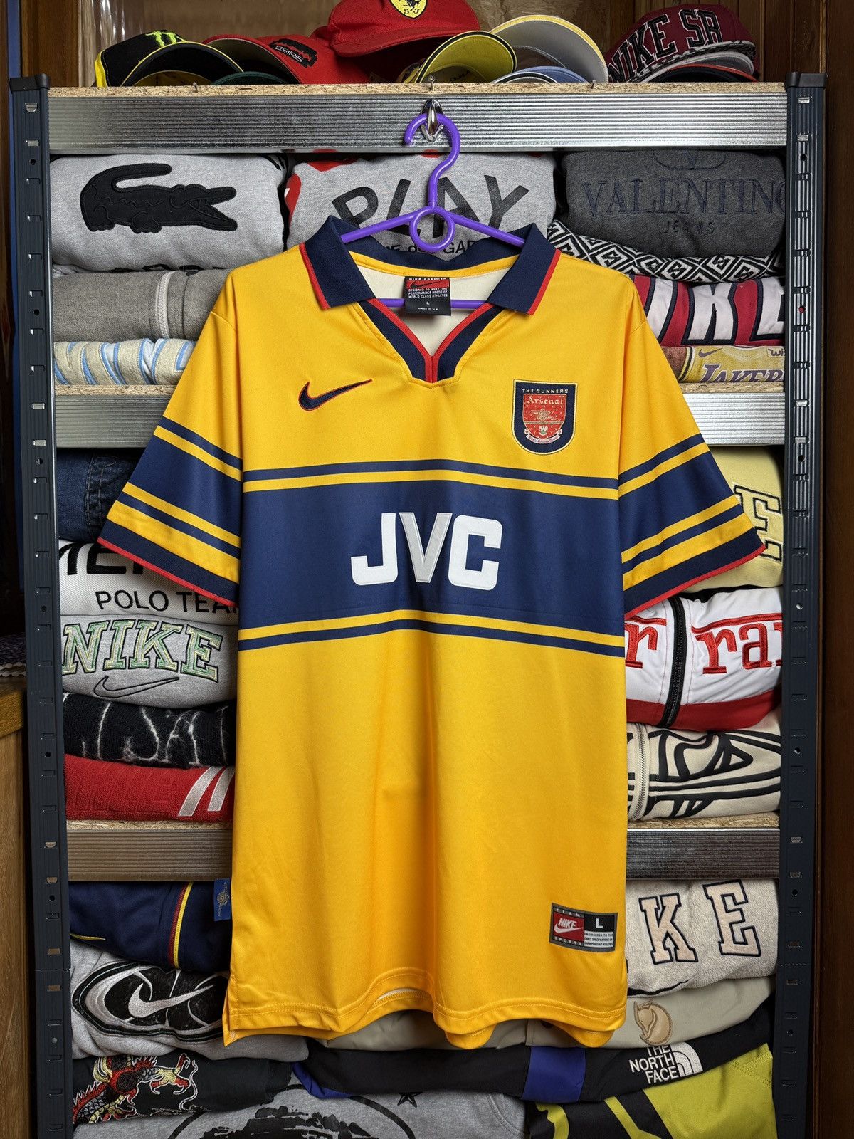 Nike Vintage Arsenal JVC Nike Home Jersey Size US L / EU 52-54 / 3 - 1 Thumbnail
