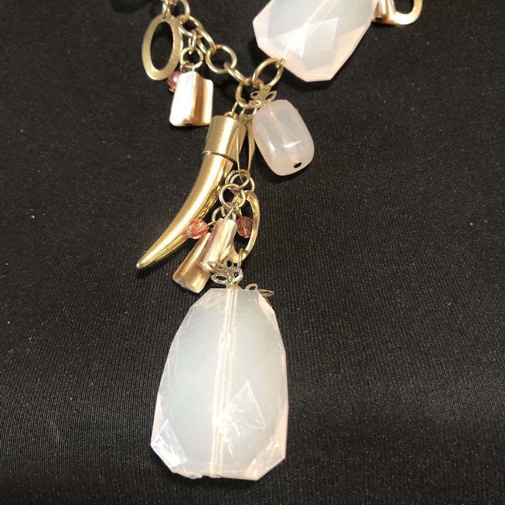 Vintage Custom Necklace Chunky Jeweled Tooth Charm Pendant Jewelry Size ONE SIZE - 2 Thumbnail