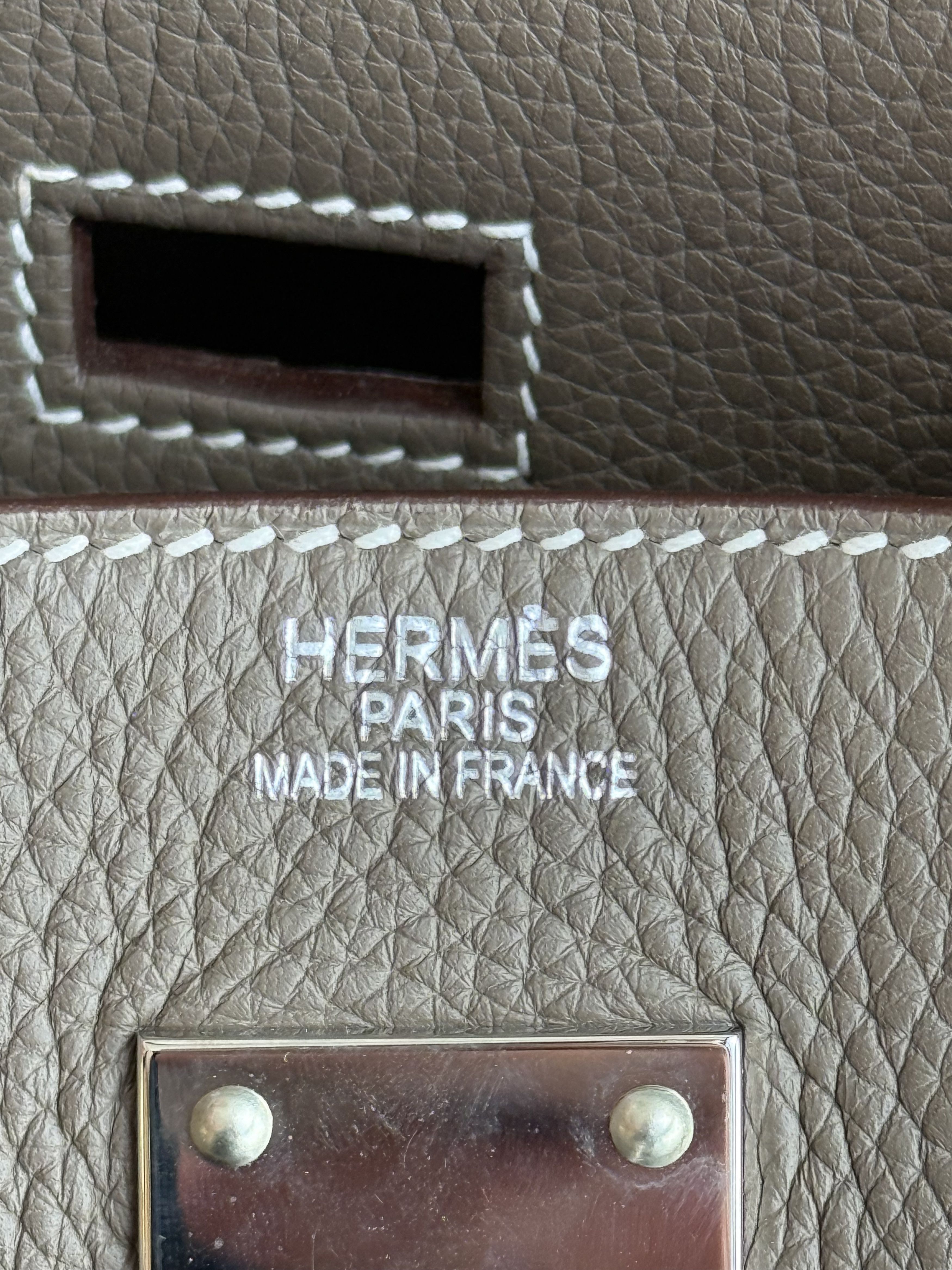 Hermes Hermes Etoupe Togo & Palladium Hardware HAC Birkin 50 Size ONE SIZE - 7 Thumbnail