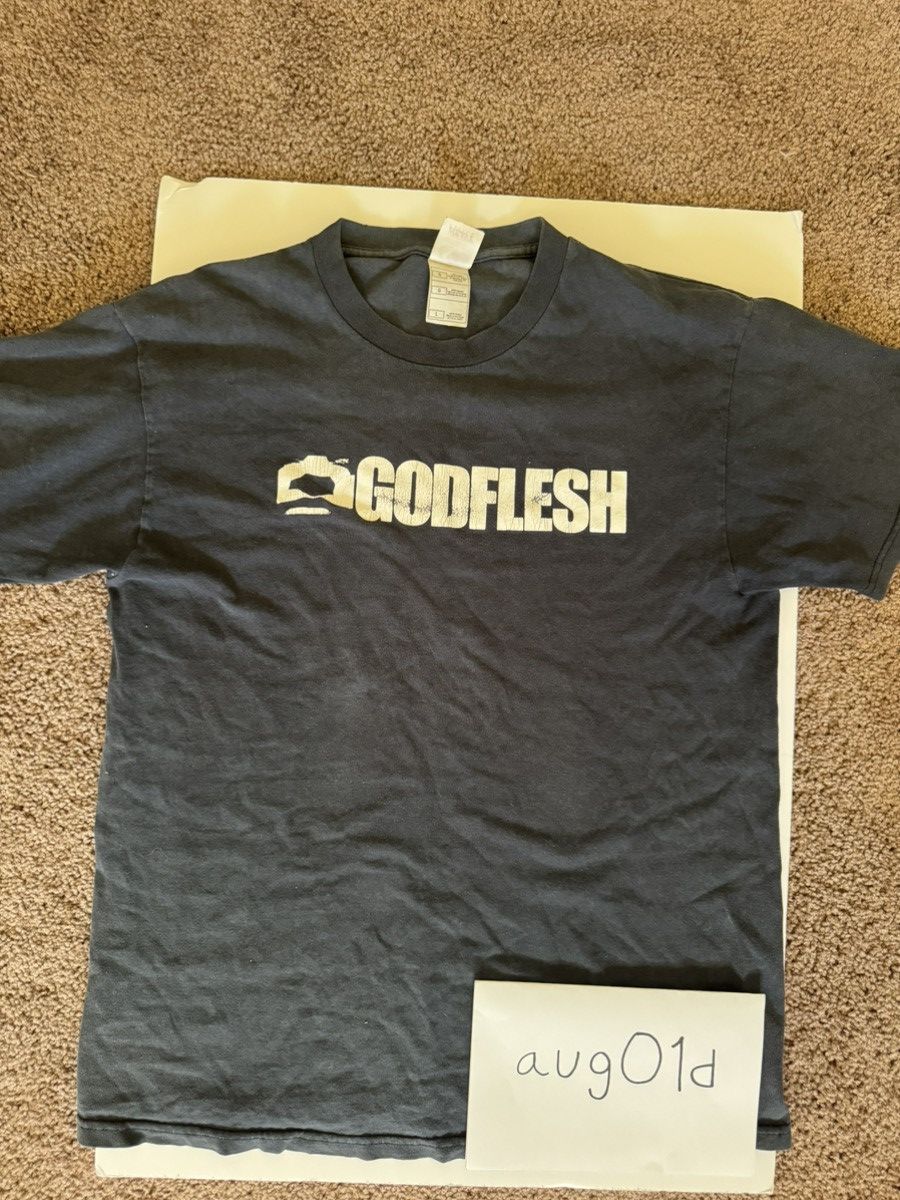 Fruit Of The Loom vintage godflesh t shirt - black Size US L / EU 52-54 / 3 - 1 Thumbnail