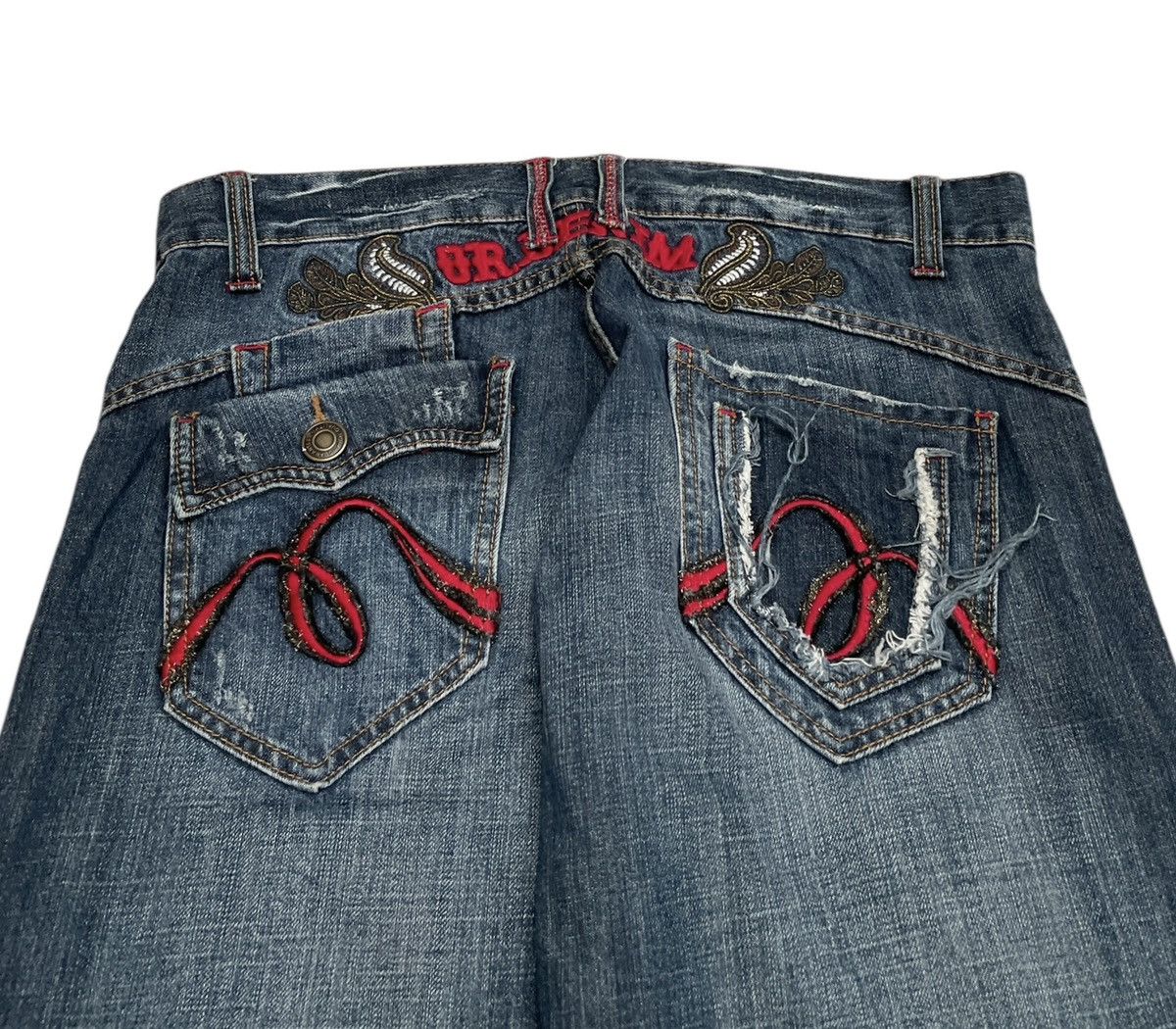 If Six Was Nine × Japanese Brand Rare Design Vintage Japanese Brand Oririn Jeans 1990s Size US 34 / EU 50 - 4 Thumbnail
