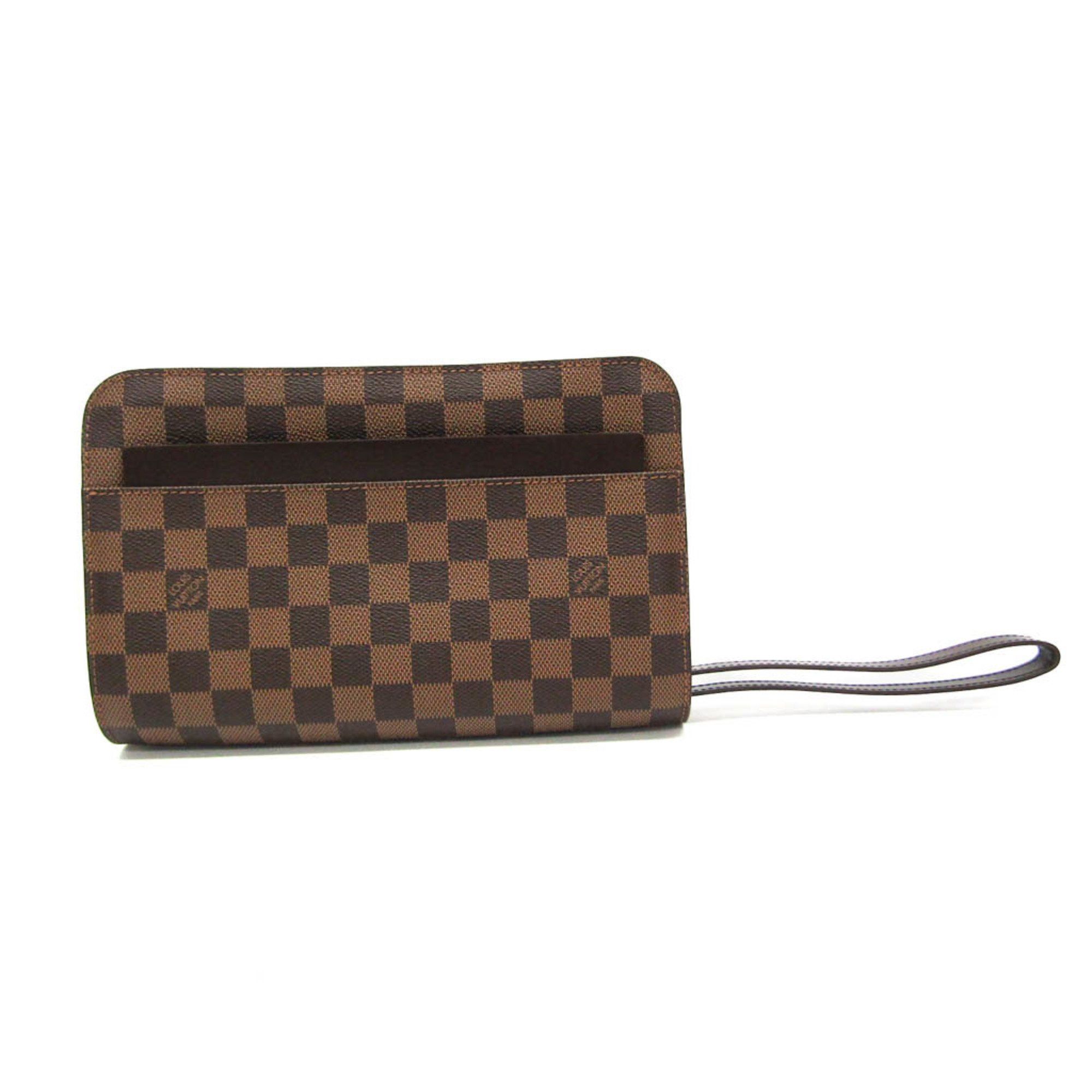 Louis Vuitton Saint-Louis Brown Canvas Clutch Bag (Pre-Owned) Size ONE SIZE - 1 Thumbnail