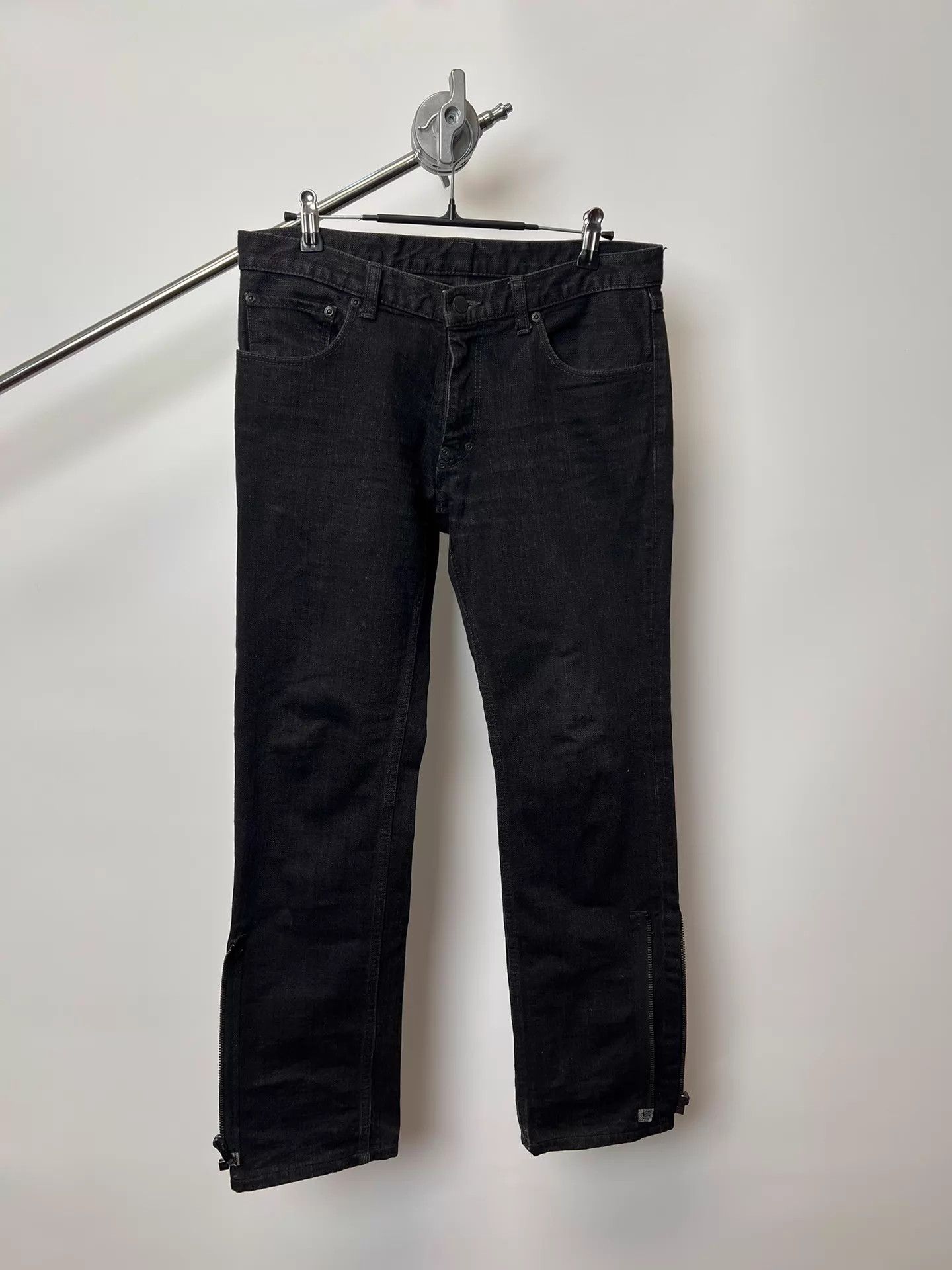 【NUMBER (N)INE】Black denim Number (N)ine FW07 Number Nine Crying Heart Pain Black Denim Jeans