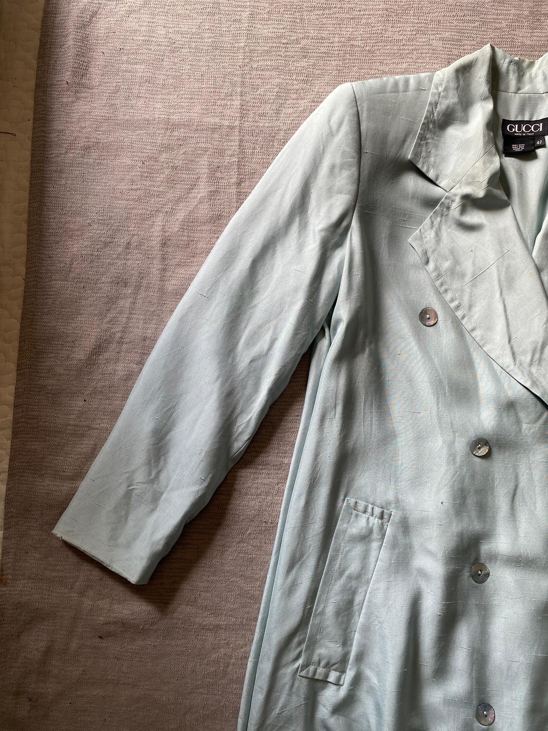 Gucci Vintage Gucci Silk Trench Coat Size M / US 6-8 / IT 42-44 - 4 Thumbnail