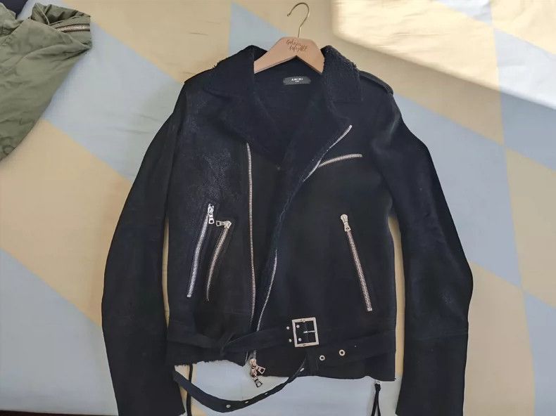 Amiri Amiri 16 fur integrated black motorcycle jacket-2506 Size US L / EU 52-54 / 3 - 1 Thumbnail