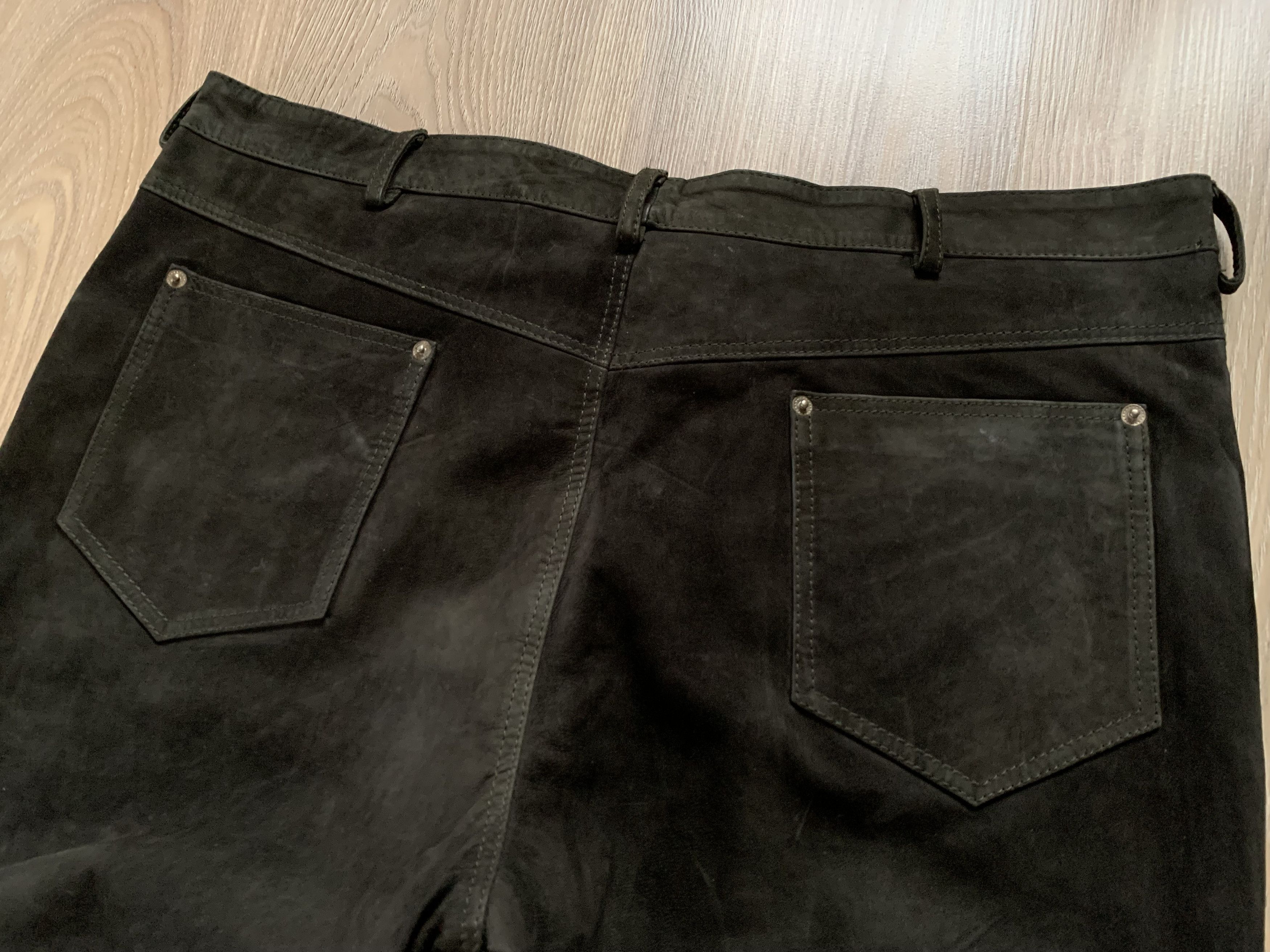 Vintage Mens Vintage Heavy Khaki Leather Pant Size US 40 / EU 56 - 6 Thumbnail
