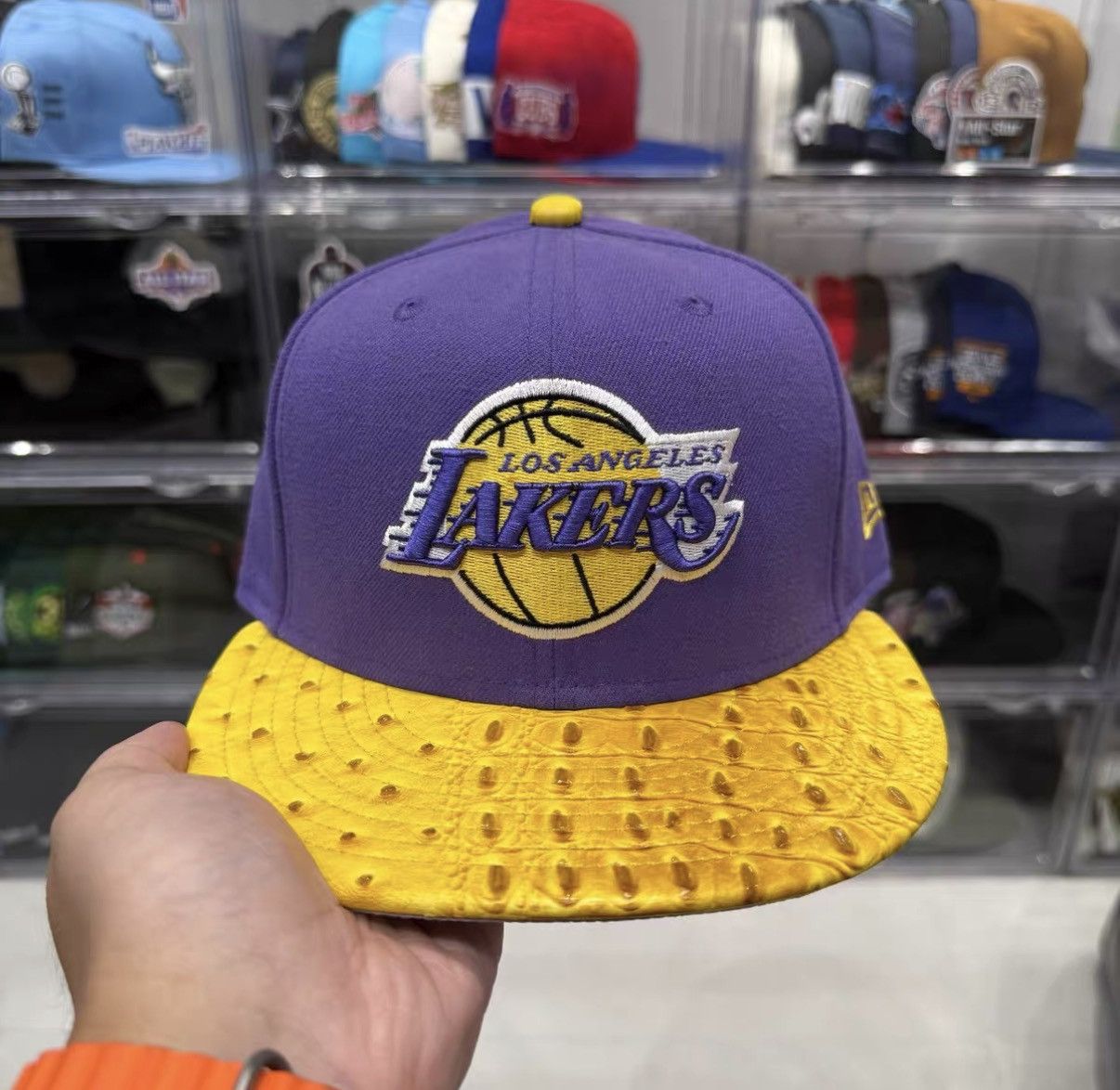 New Era New Era NBA Los Angeles Lakers Flat Brim Baseball Cap J32 Size ONE SIZE - 1 Thumbnail