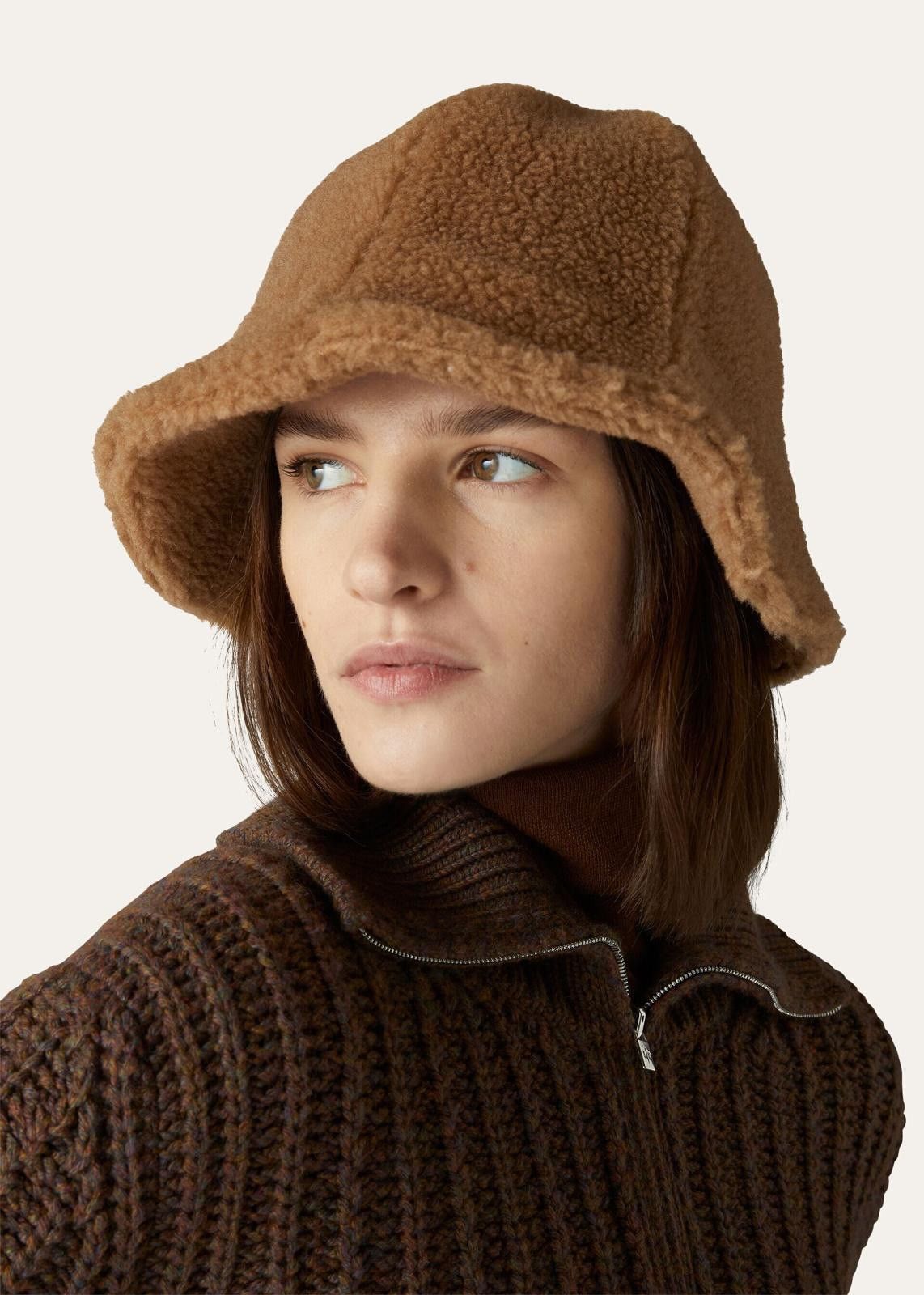 Loro Piana o1srvl11e0325 FAN3347 Size: OS / Hat / Cap in Brown Size ONE SIZE - 3 Thumbnail