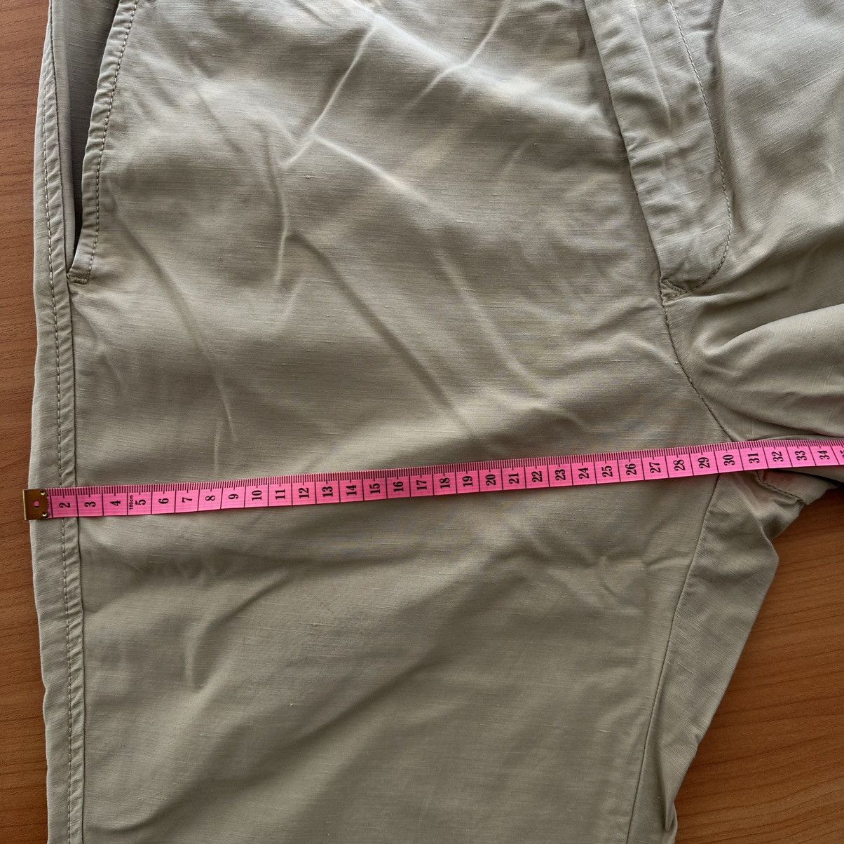 C.P. Company C.P. Company Cotton/Lino Chino Pants Beige Casual Size US 34 / EU 50 - 11 Thumbnail