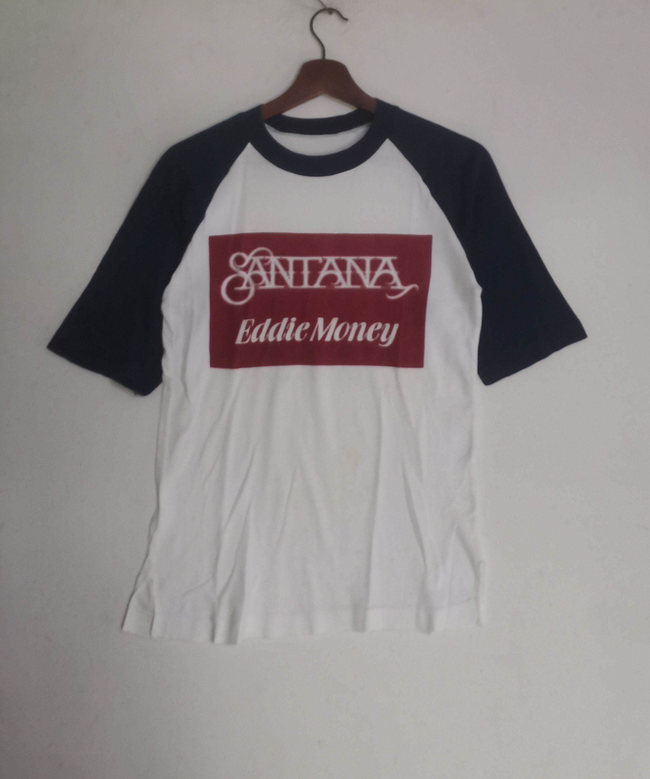 Band Tees × Vintage Rare vintage Santana x Eddie money three quarters shirt Size US M / EU 48-50 / 2 - 1 Thumbnail