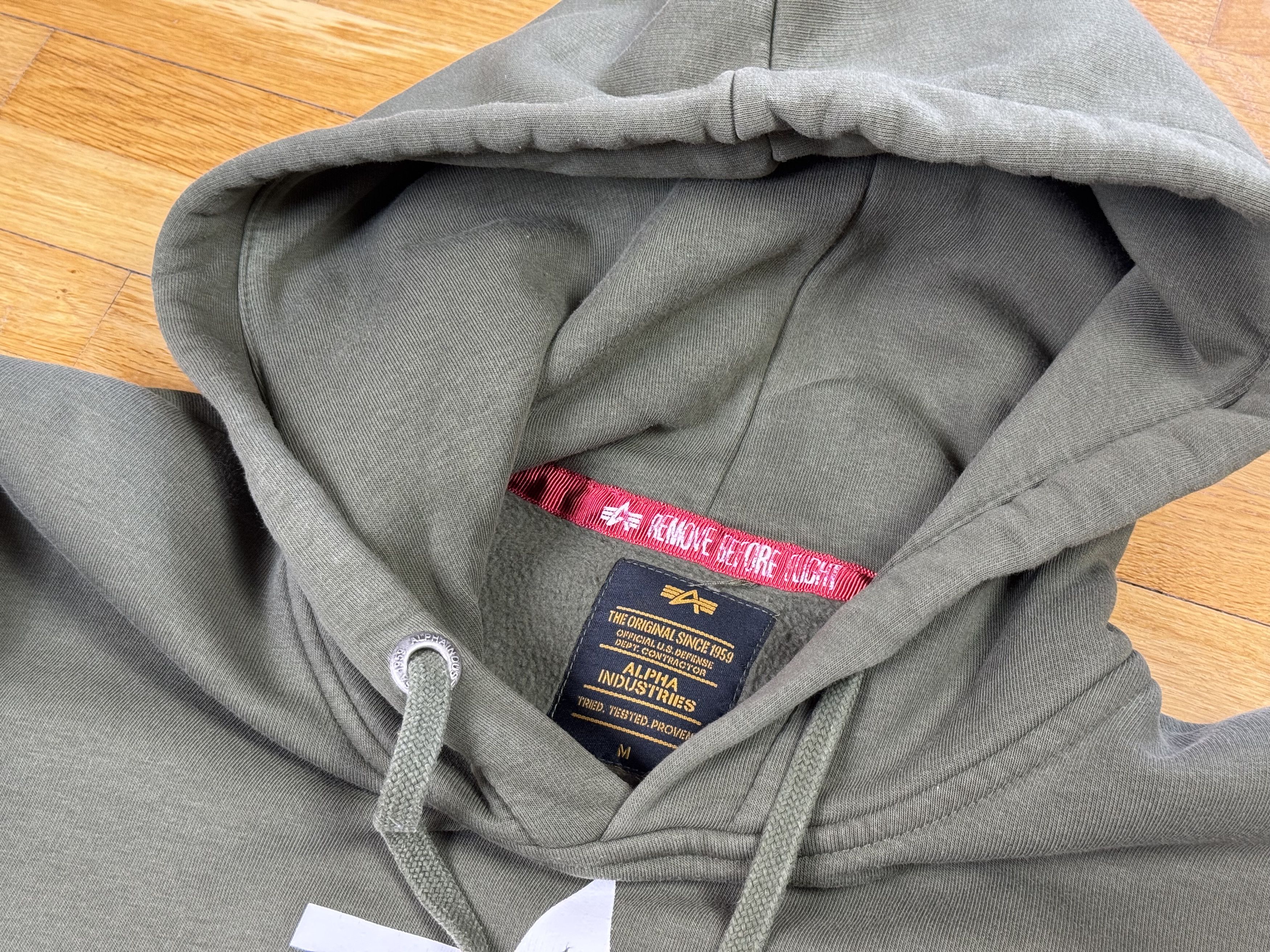 Alpha Industries Dark green/khaki hoodie ALPHA INDUSTRIES Size US M / EU 48-50 / 2 - 4 Thumbnail