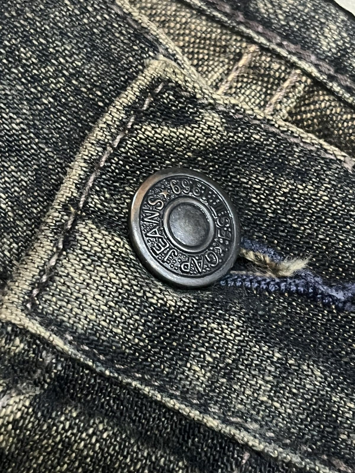 GOSTAR DE FUGA Vintage 1969 Gap Mud Washed Slim Boot Fit Buttonfly Jeans Size US 29 - 7 Thumbnail