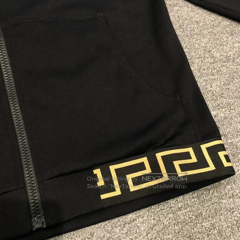 Versace Versace Black Zip-Up Hooded Jacket. Size US L / EU 52-54 / 3 - 4 Thumbnail