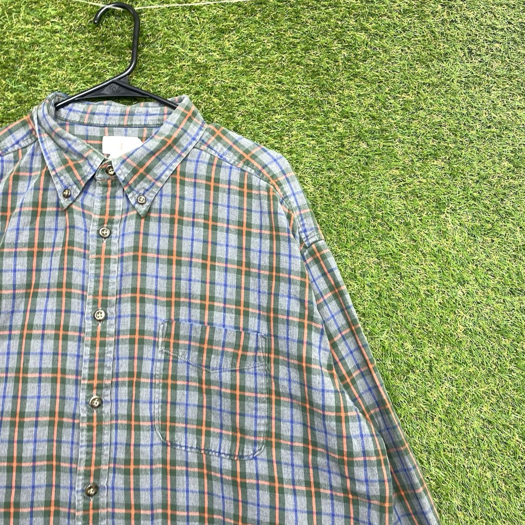 J.Crew J. Crew Oarsman Flannel Shirt Mens XL Blue Vintage Plaid Long Sleeve Workwear Size US XL / EU 56 / 4 - 3 Thumbnail