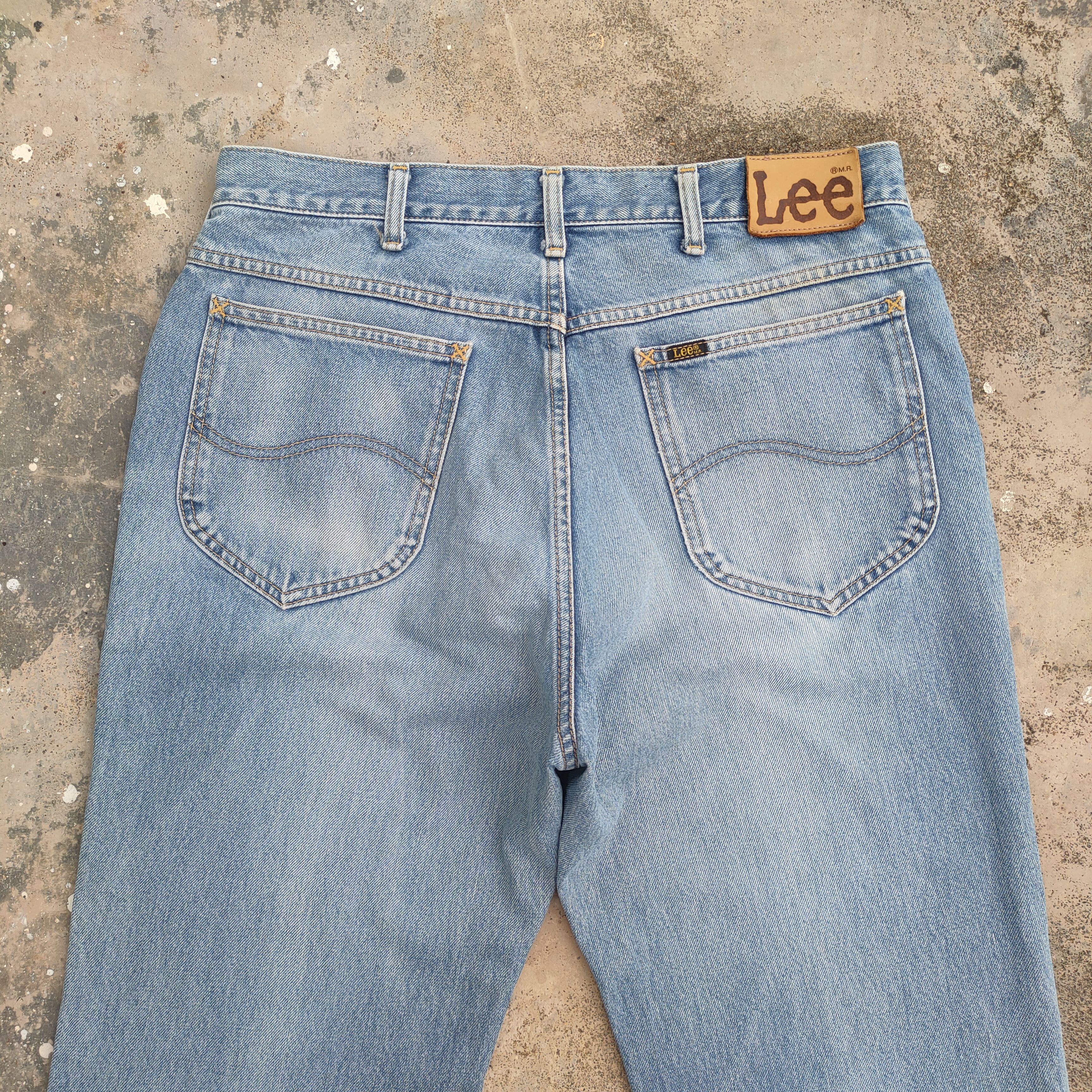 Lee VINTAGE LEE FADED DENIM JEANS PANTS Size US 33 - 8 Thumbnail