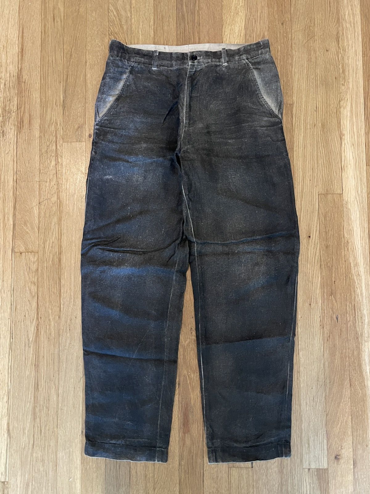 Comme des Garcons Rare AD2002 Comme Des Garcons Homme Plus Trompe L’Oeil Pants Size US 32 / EU 48 - 1 Thumbnail