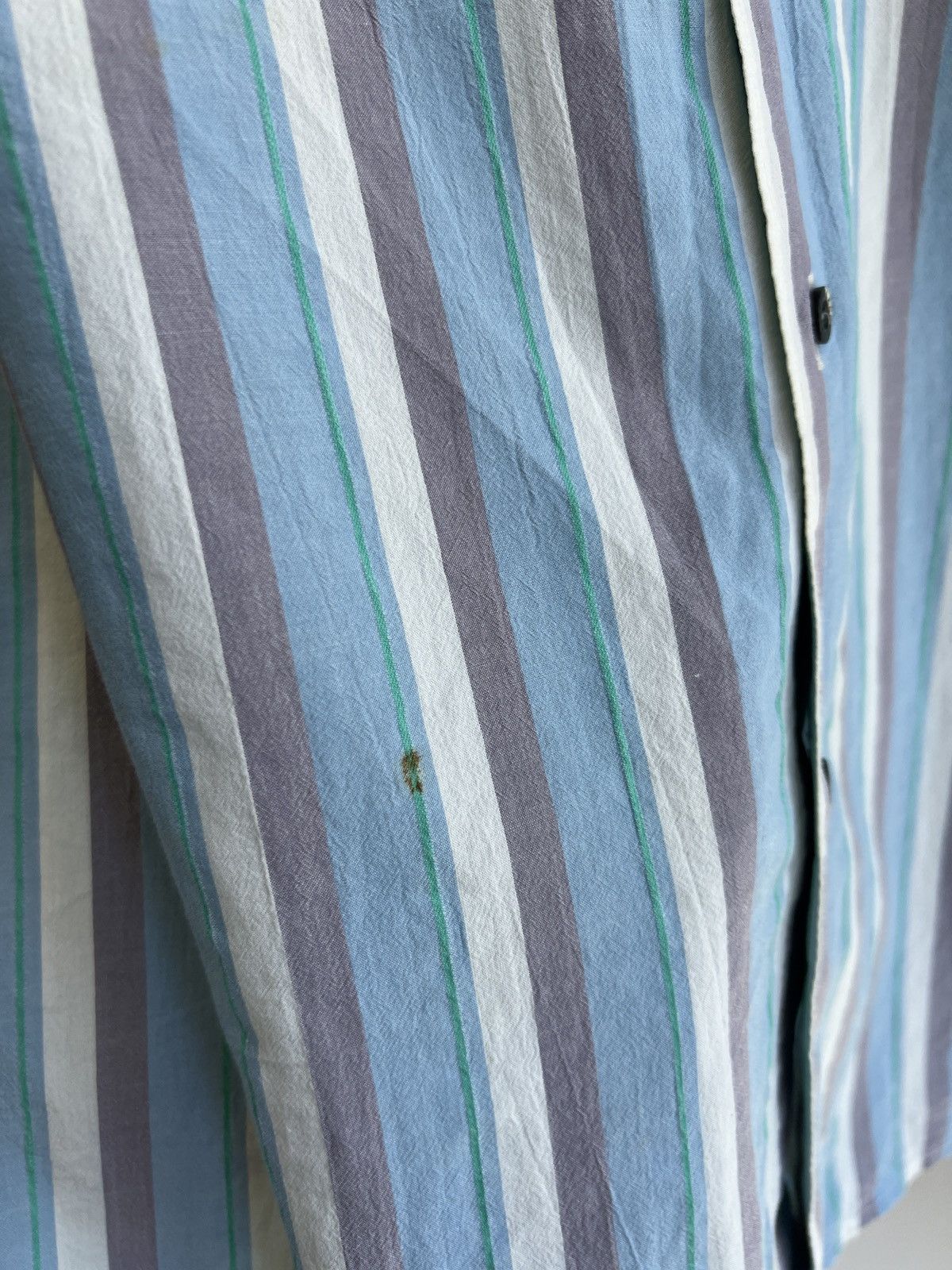 Lacoste × Vintage Vintage Lacoste Stripped Short sleeve Shirt Size US XL / EU 56 / 4 - 10 Thumbnail