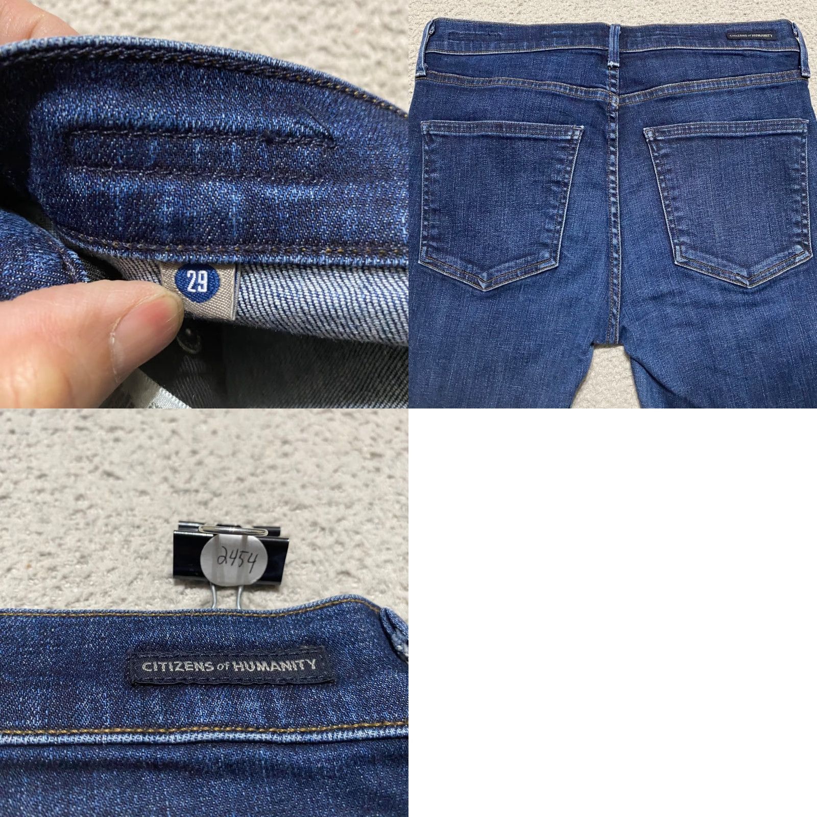 Citizens Of Humanity Citizens of Humanity Jeans Womens sz 29 Blue Denim Rocket High Rise Skinny Size 29" - 9 Thumbnail