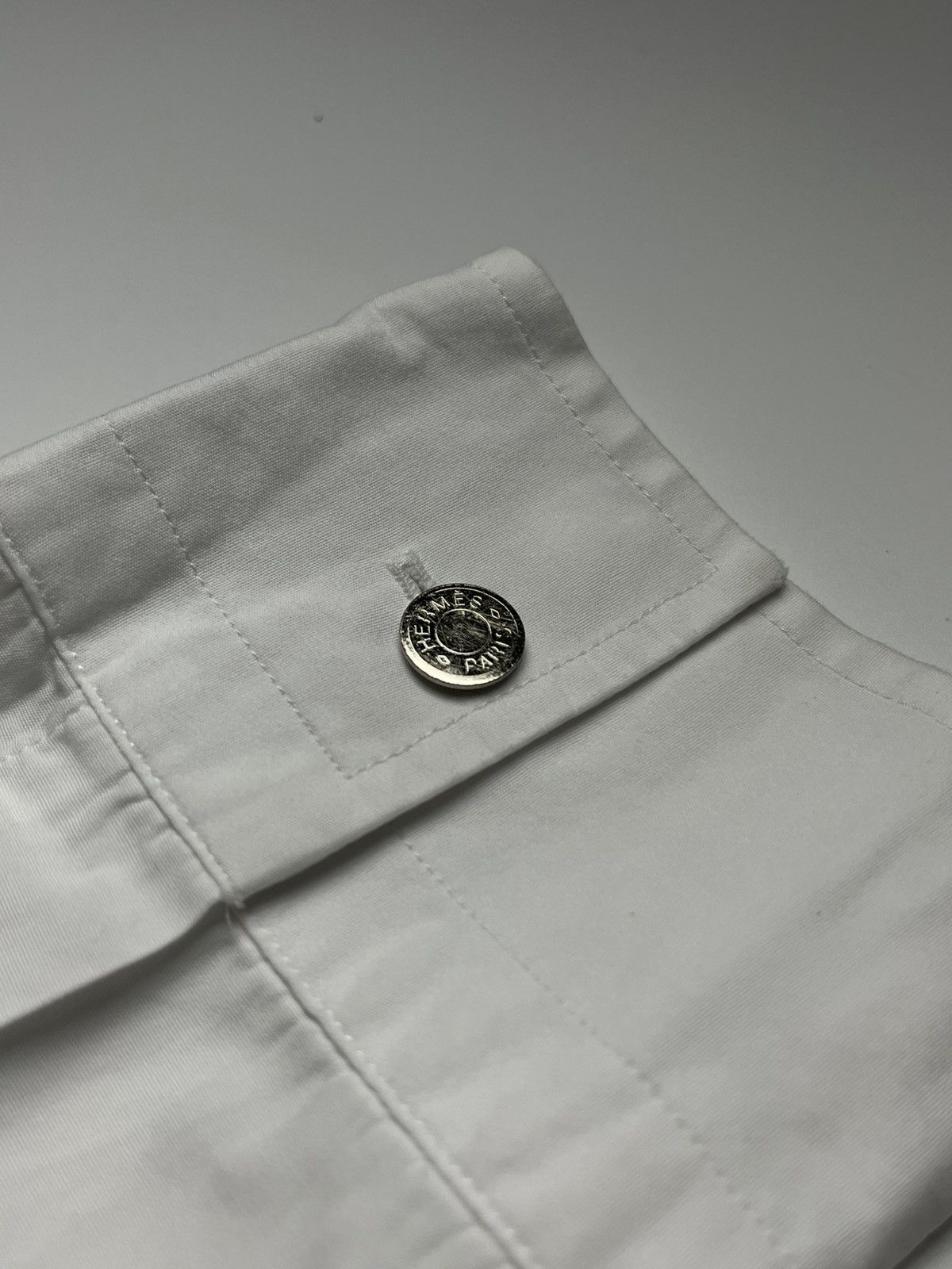 Hermes Hermès White Button Down Shirt Size US XL / EU 56 / 4 - 5 Thumbnail
