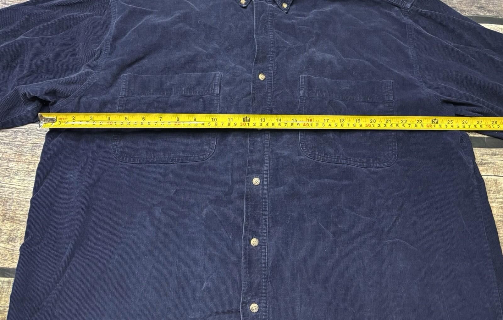 Northwest Territory VTG Northwest Territory Shirt Mens 2XL Corduroy Blue Cotton Size US XXL / EU 58 / 5 - 11 Thumbnail