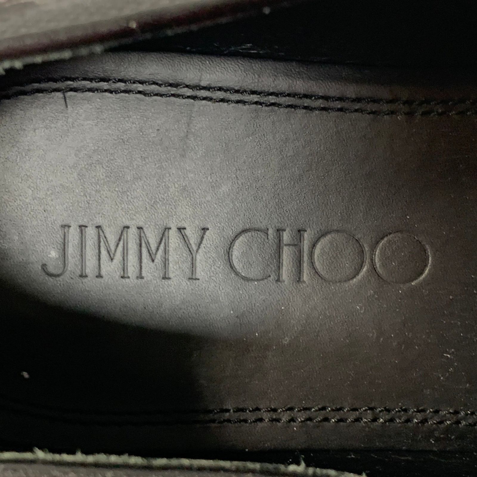 Jimmy Choo JIMMY CHOO Black Camouflage Figures Canvas Slip On Loafers Size US 8 / EU 41 - 7 Thumbnail