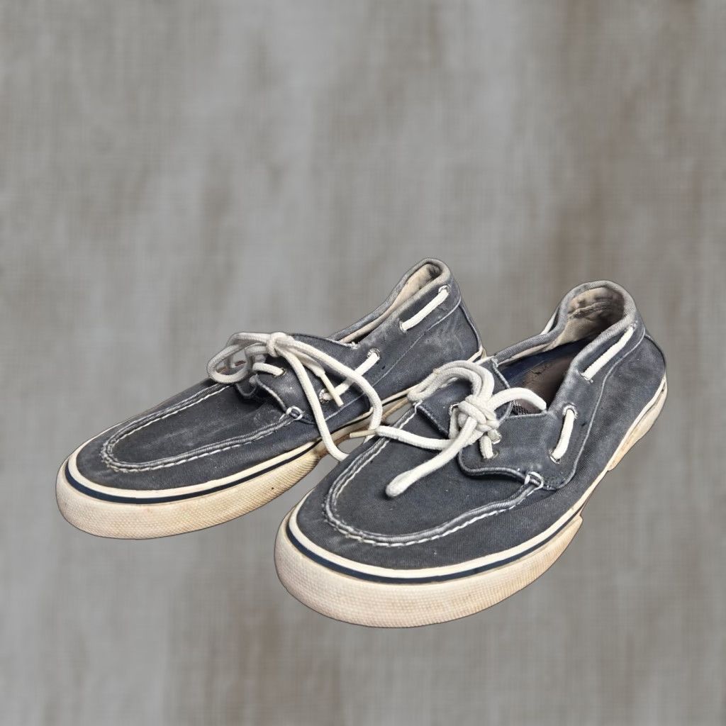 Sperry Sperry Top Sider Shoes Gray Canvas Adult Men 10.5 M Casual Sneakers Gray, White Logo Classic Modern Mens Size US L / EU 52-54 / 3 - 1 Thumbnail