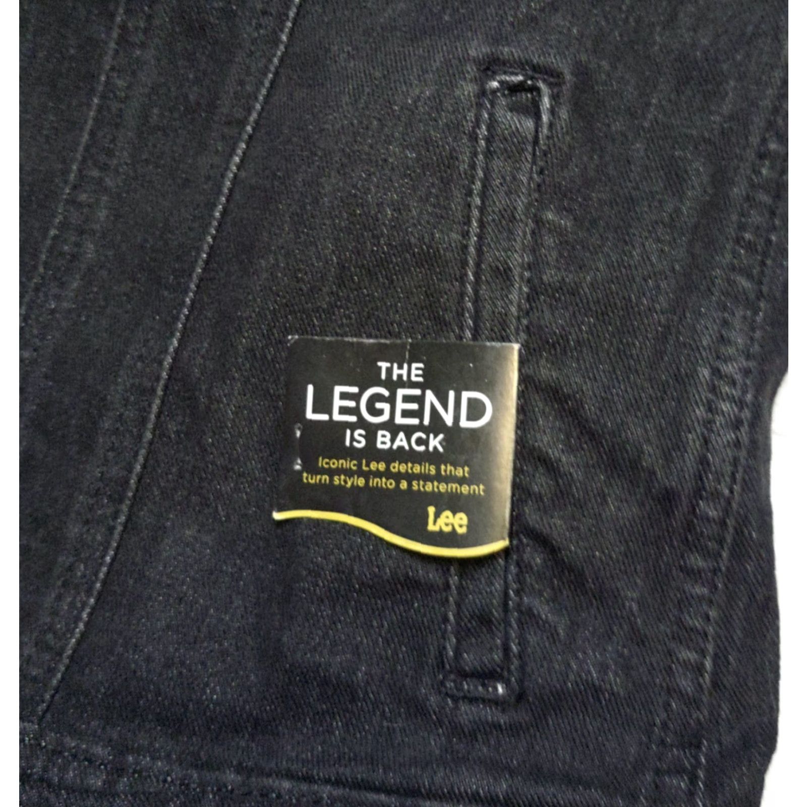 Lee Lee Denim Jacket Regular Black NWT Women's Large Stretch Jacket Style Legendary Size L / US 10 / IT 46 - 5 Thumbnail