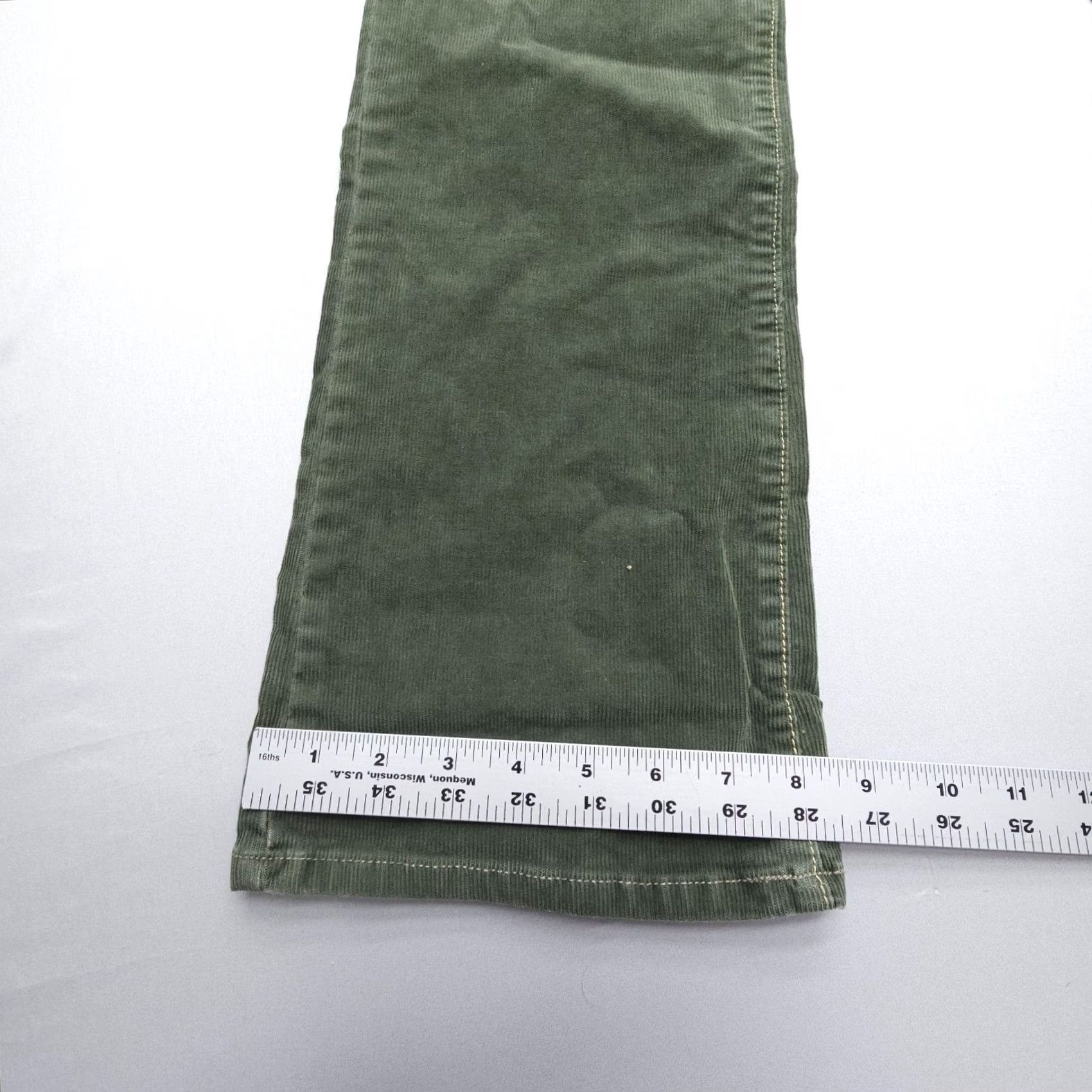Old Navy VINTAGE Old Navy Low Rise Bootcut Corduroy Pants Womens 4 Short Green Y2K 2005 Size 27" / US 4 / IT 40 - 4 Thumbnail