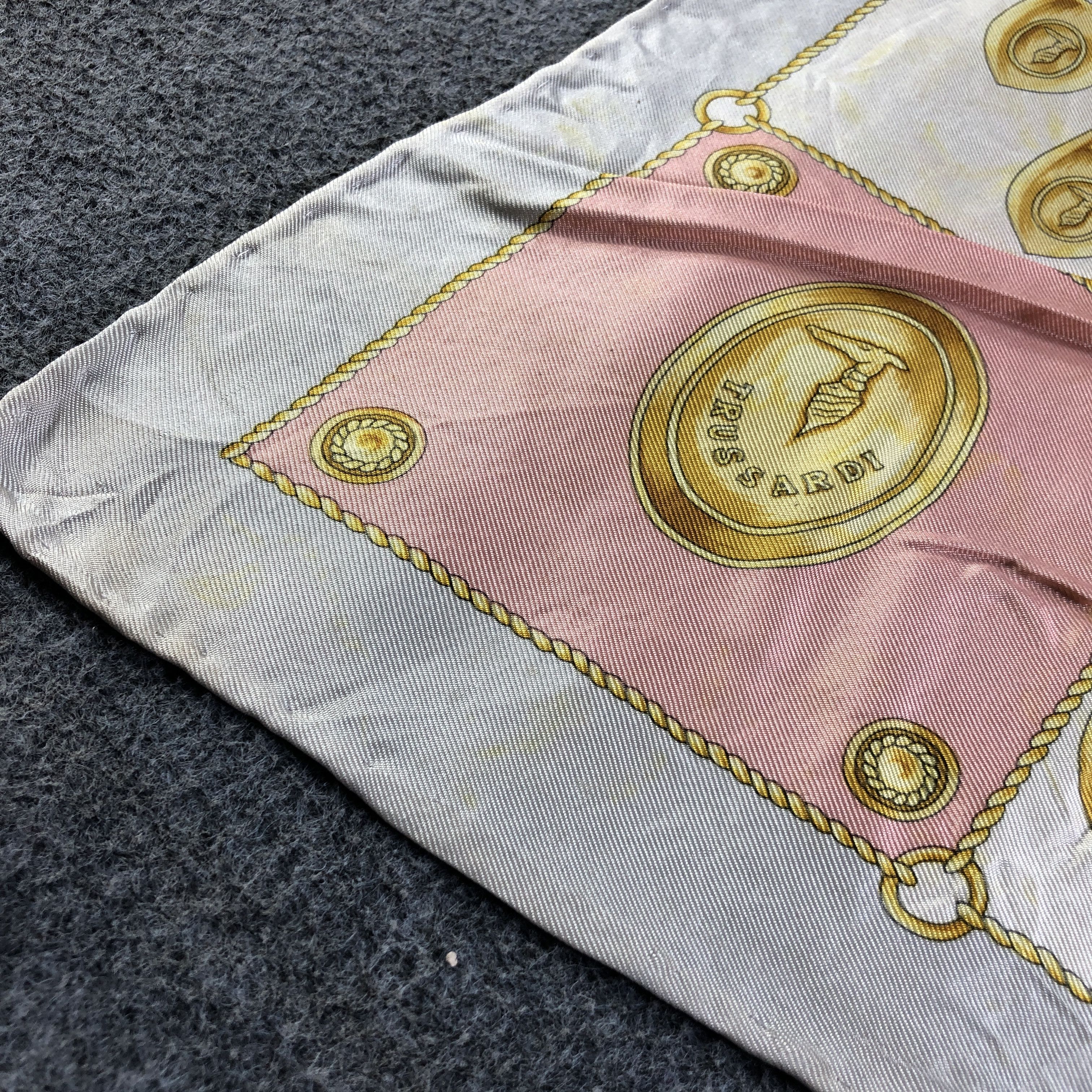 Trussardi Trussardi Luxury Hand Rolled Silk Scarf M1013 Size ONE SIZE - 8 Thumbnail