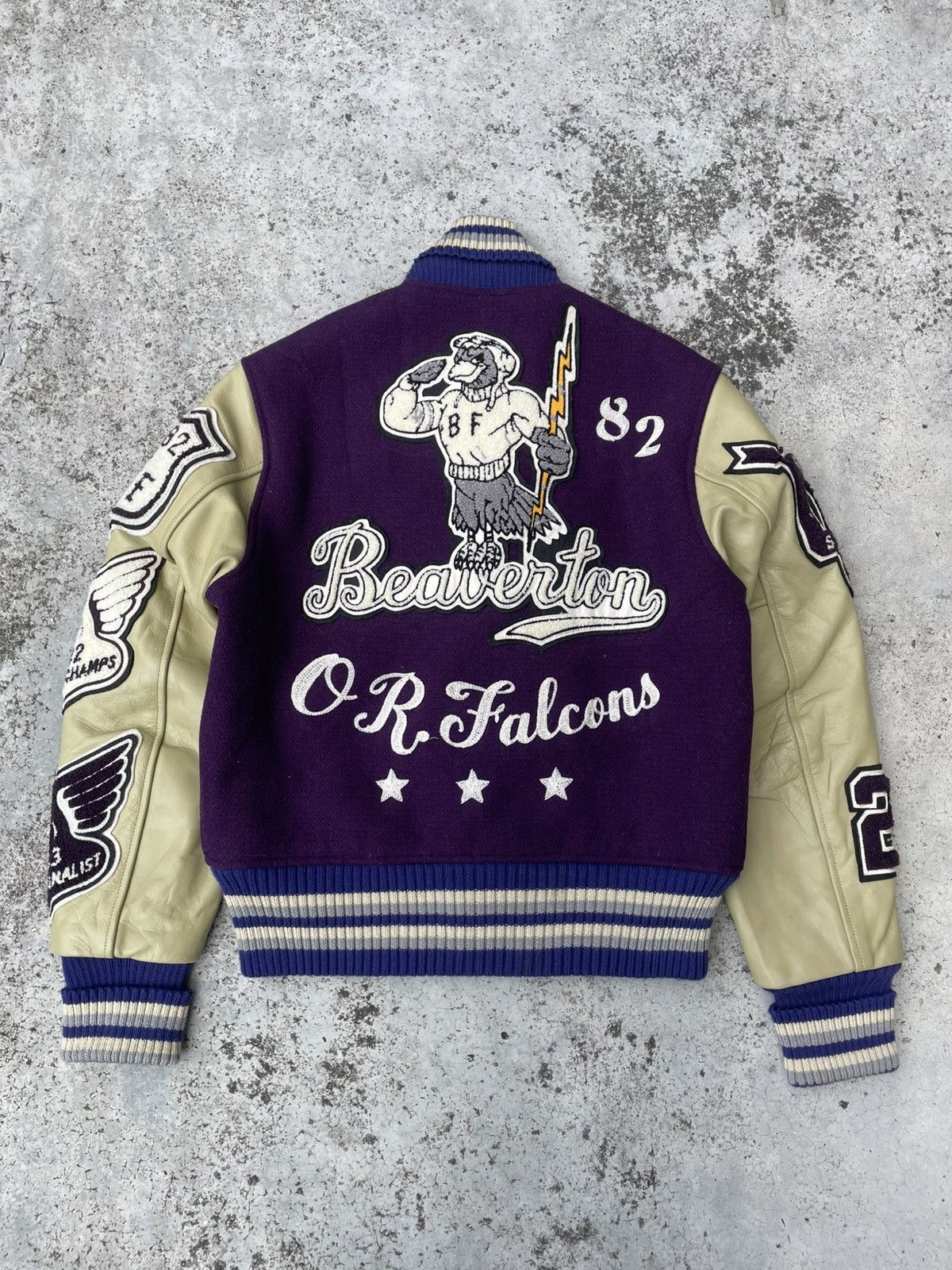 Whitesville Vintage Whitesville "Beaverton Falcons" Varsity Jacket Size US M / EU 48-50 / 2 - 1 Thumbnail