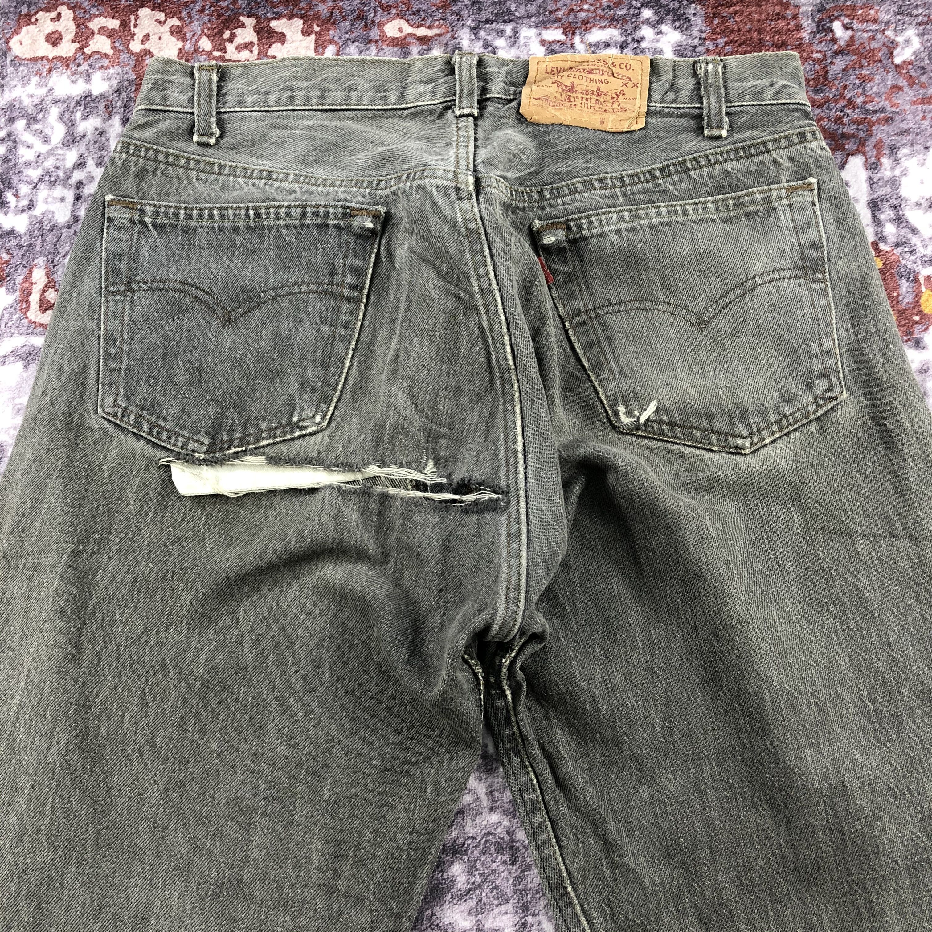 Levi's 90s Vintage Faded Black Levis 501 Jeans-JM2092 Size US 33 - 4 Thumbnail