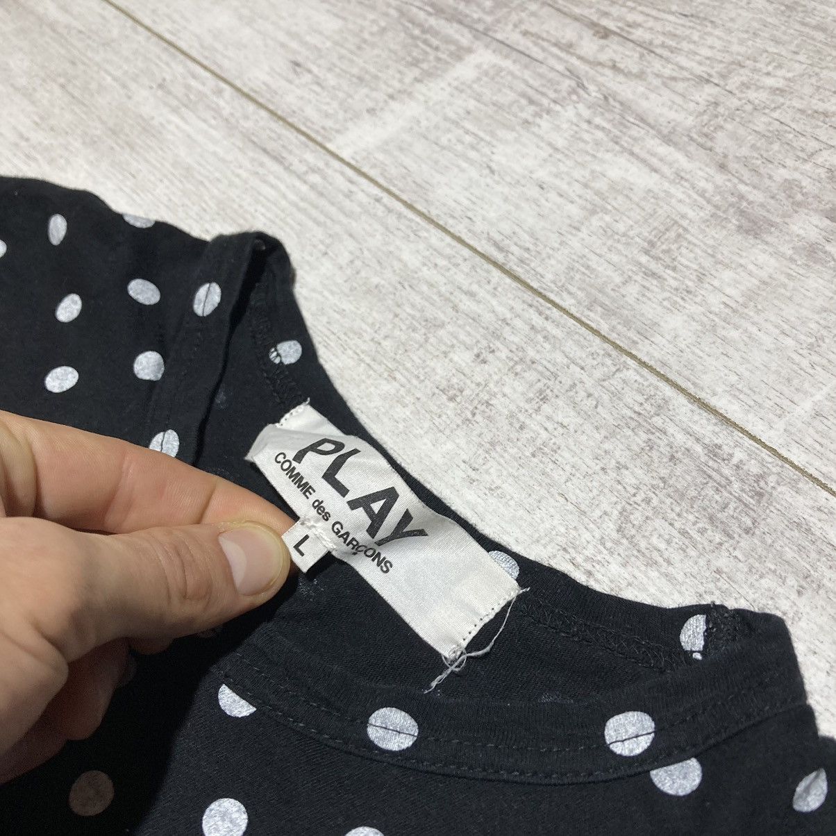 Comme des Garcons PLAY Comme Des Garçons Play Polka Dot Long-sleeve tee Size US M / EU 48-50 / 2 - 7 Thumbnail