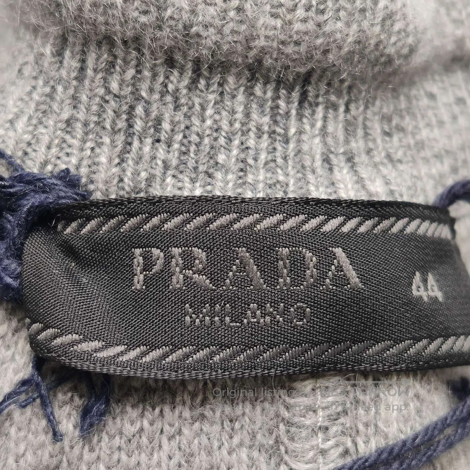 Prada Cashmere Blend Gray Long Pants .