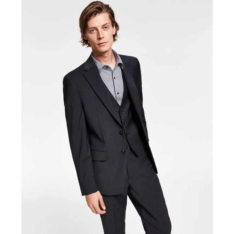 Calvin Klein Calvin Klein Men's Charcoal Malbin Slim-Fit Suit Blazer 44R Size 44R - 1 Thumbnail