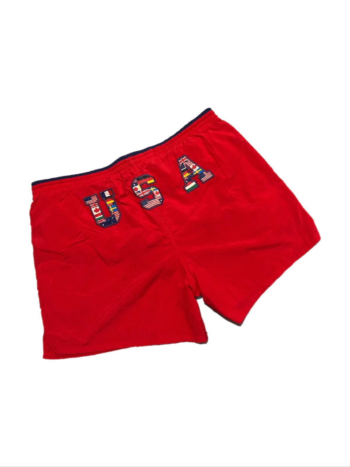 Speedo × Vintage Vtg 1996 Atlanta Olympics USA Speedo Swim Trunks Size US 38 / EU 54 - 1 Thumbnail