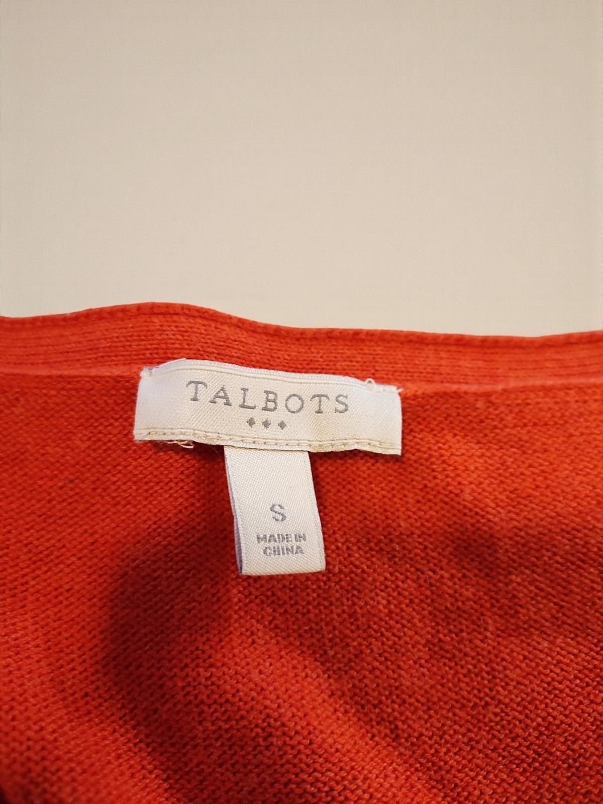 Other Talbots Cozy V-Neck Orange Sweater Size Small Size S / US 4 / IT 40 - 7 Thumbnail