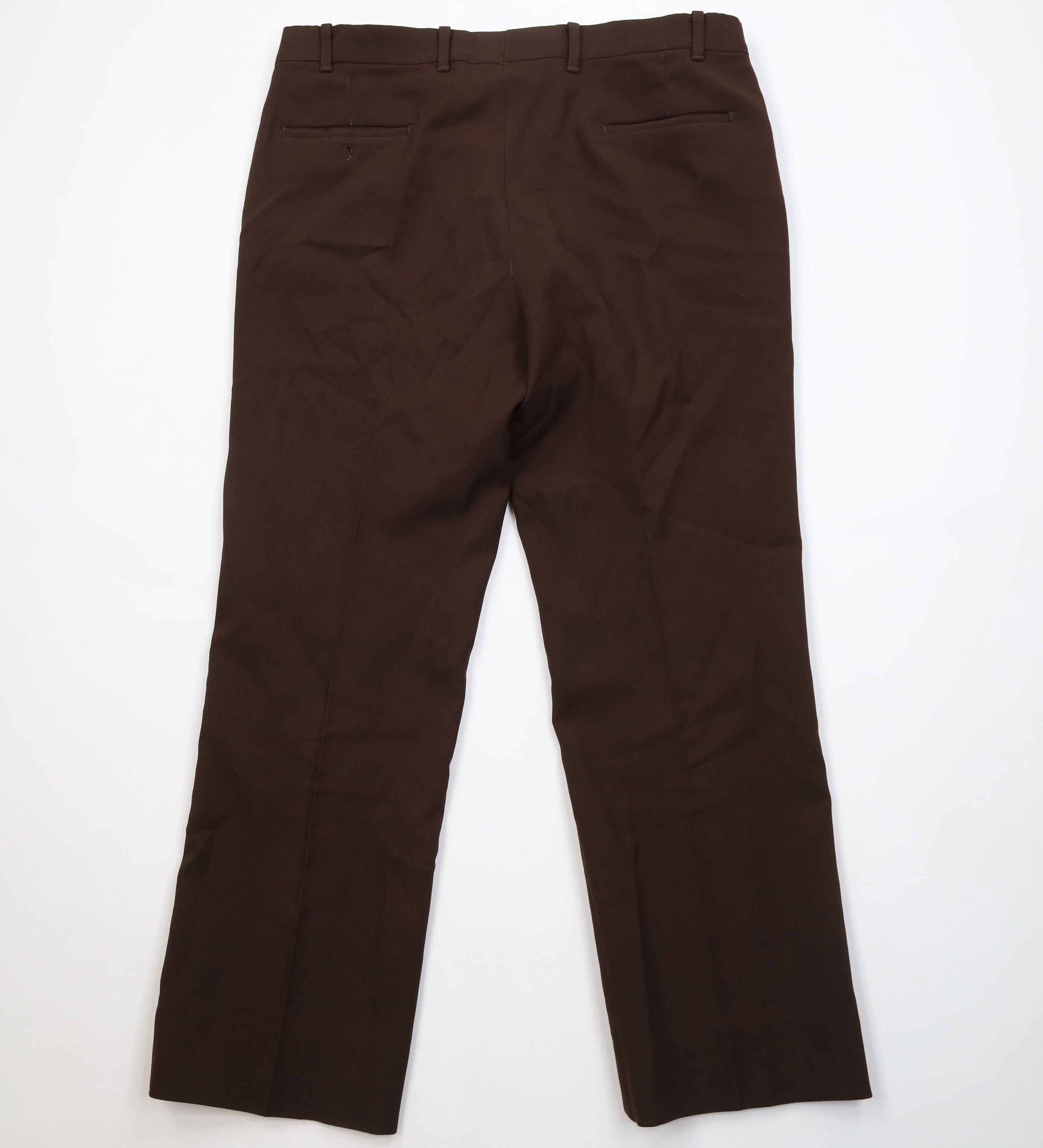 Vintage Vintage 70s Streetwear Flared Wide Leg Chino Pants Brown USA Size US 38 / EU 54 - 11 Thumbnail