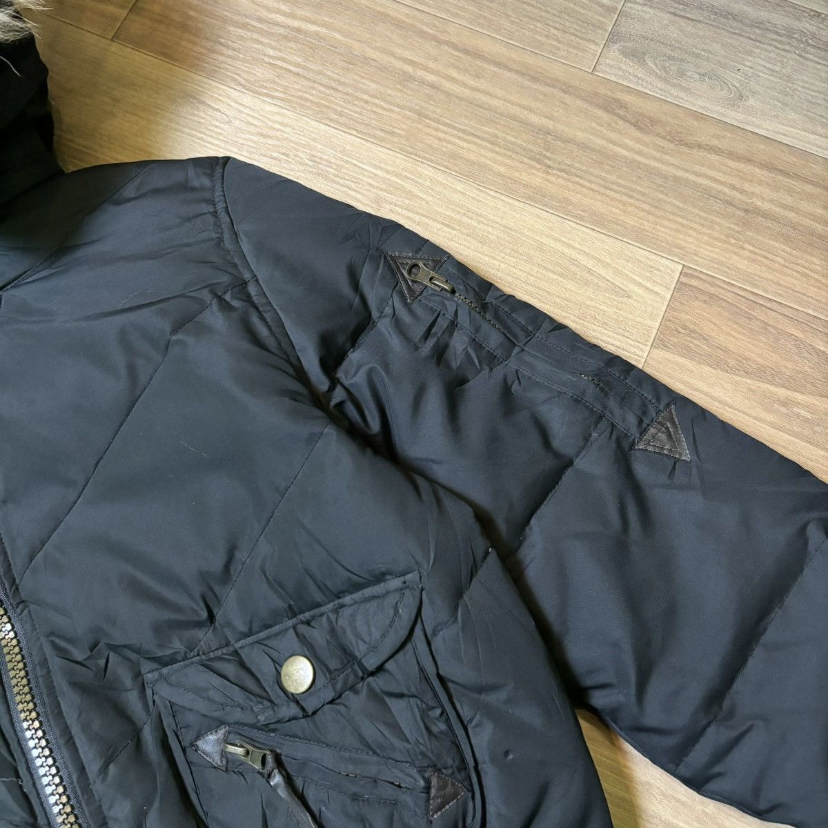Hysteric Glamour × Japanese Brand × Le Grande Bleu (L.G.B.) Epice Fur jacket down puffer IfSixWasNine LGB Style Size M / US 6-8 / IT 42-44 - 8 Thumbnail