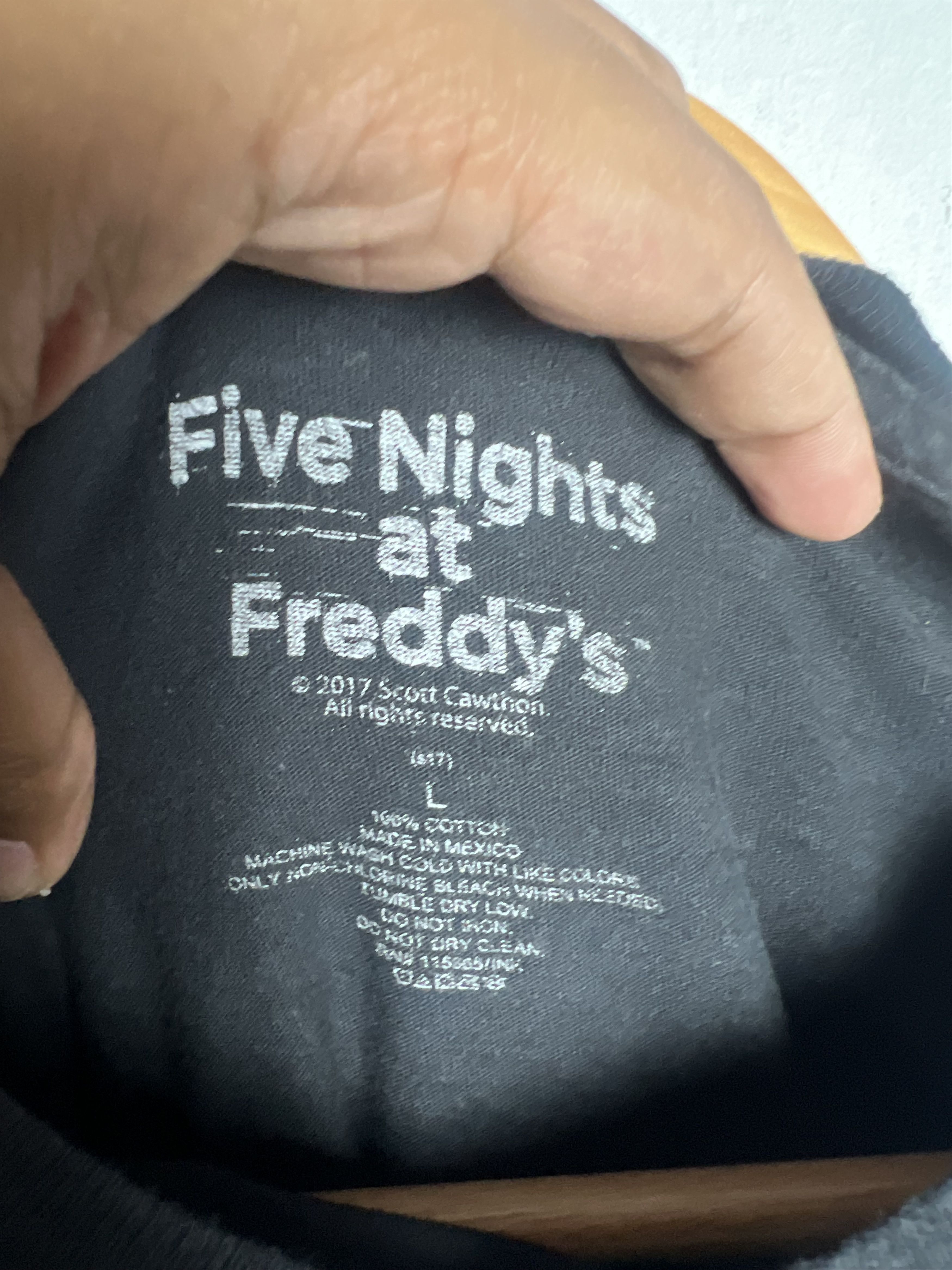 If Six Was Nine FNAF-Freddy Fazbear Mugshot Graphic Tee Size US L / EU 52-54 / 3 - 8 Thumbnail