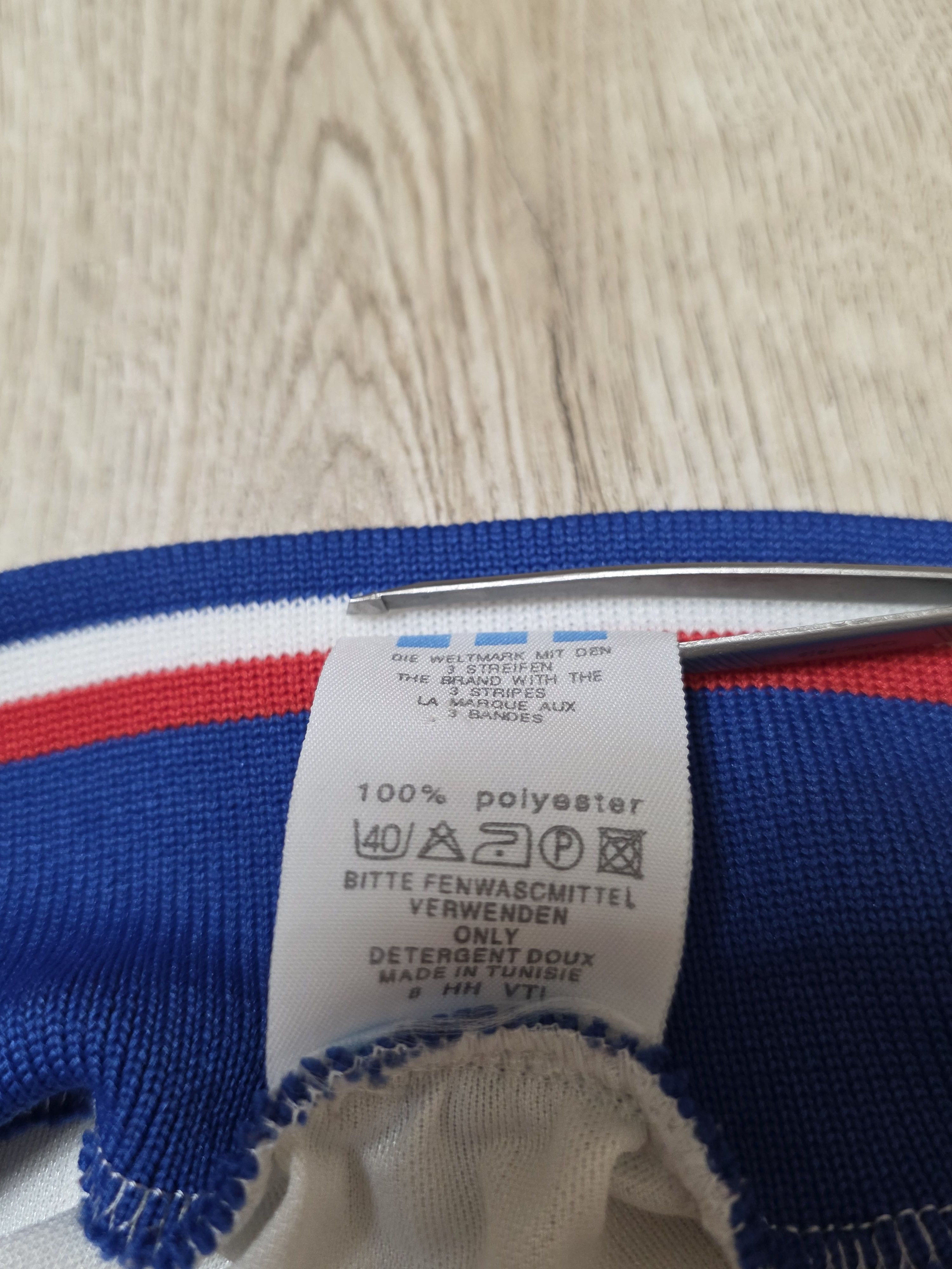 Adidas FRANCE 1994 1995 AWAY VINTAGE FOOTBALL SHIRT SOCCER JERSEY Size US M / EU 48-50 / 2 - 11 Thumbnail