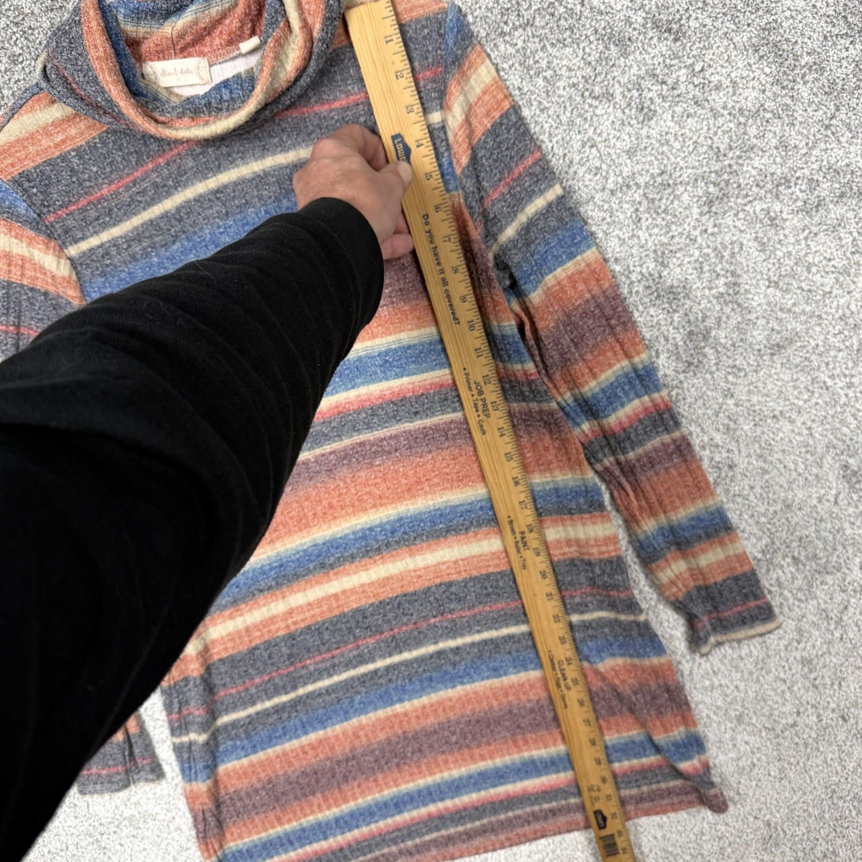 Vintage VINTAGE Altar'd State Sweater Dress Small Striped Retro 60s 70s Boho Cottagecore Womens Size S / US 4 / IT 40 - 2 Thumbnail