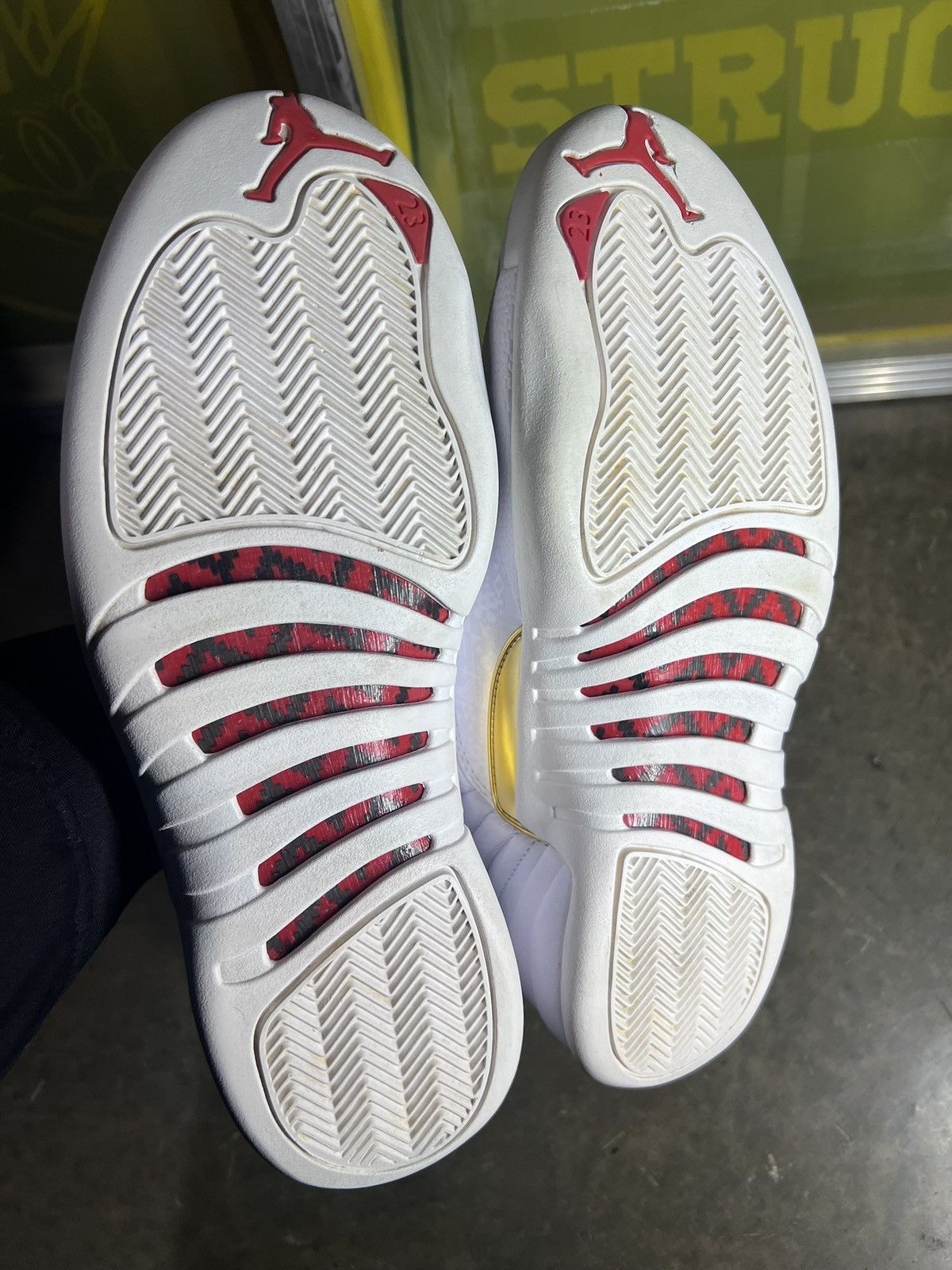 Japanese Brand × Nike Air Jordan 12 “FIBA” *No Box white red gold Size US 11 / EU 44 - 2 Thumbnail