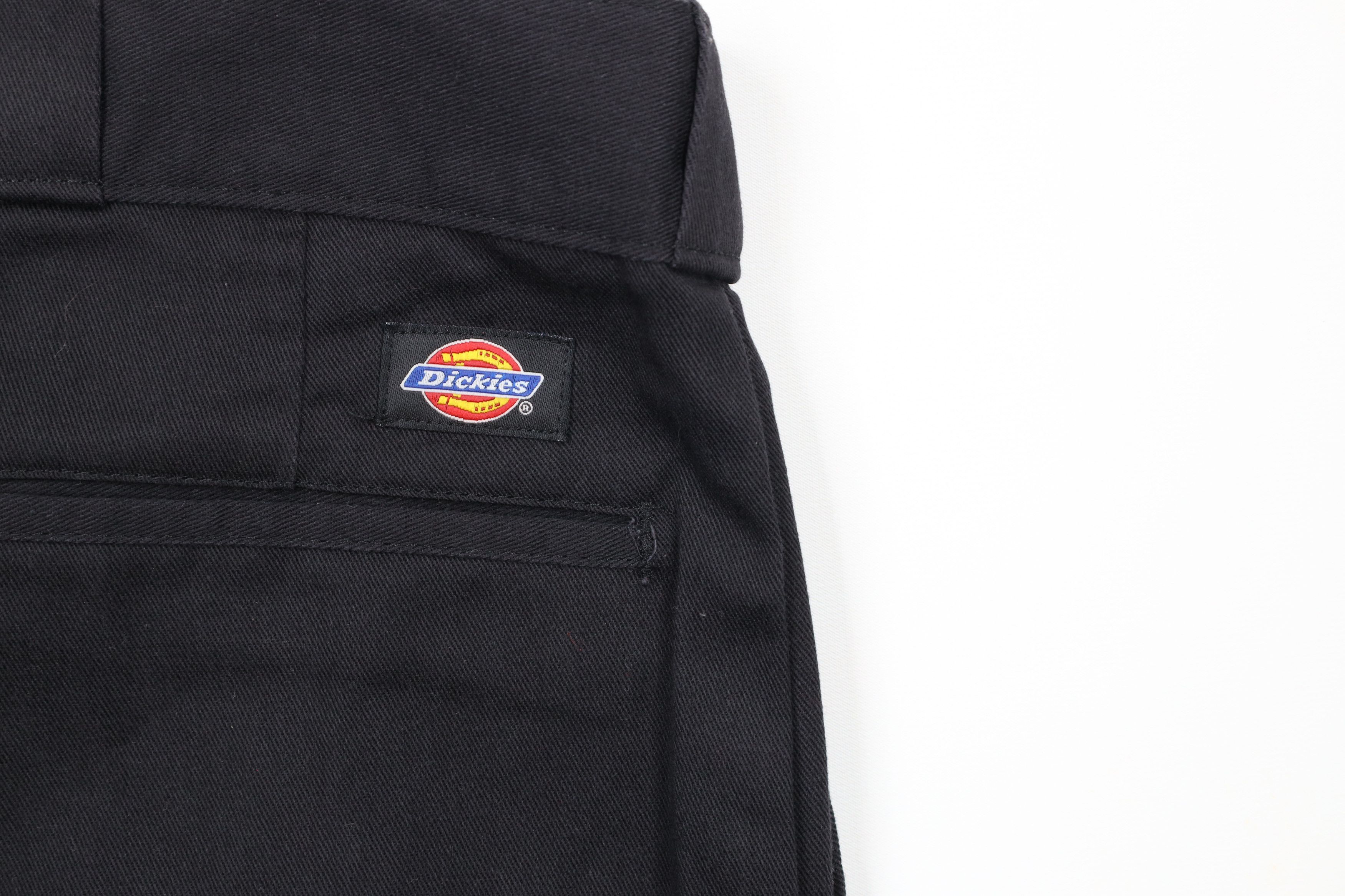 Dickies × Vintage Vintage 90s Dickies Spell Out Wide Leg Work Pants Black Size US 40 / EU 56 - 11 Thumbnail