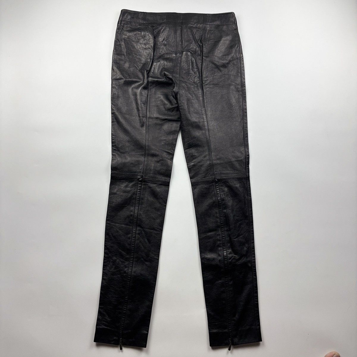 Dirk Bikkembergs Dirk Bikkembergs Leather Pants Size 26" / US 2 / IT 38 - 6 Thumbnail