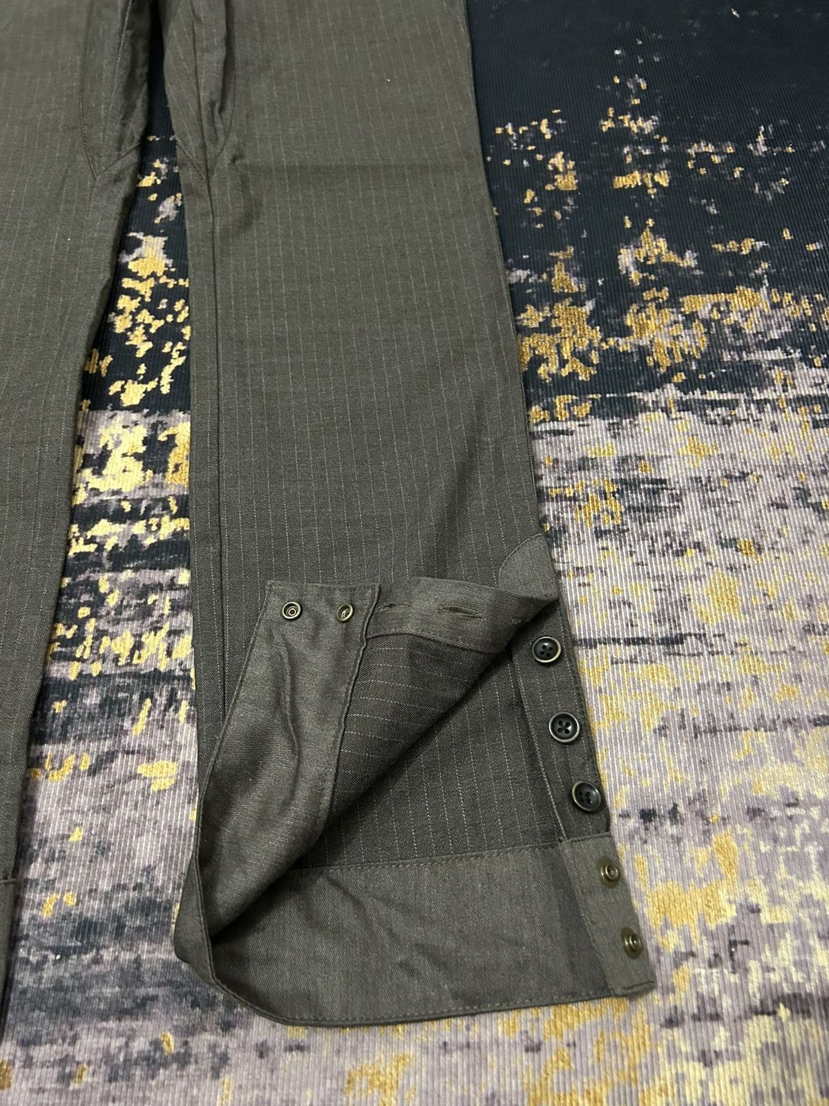 Tete Homme Herringbone Tete Homme Issey Miyake Bottom Button Pants Size US 32 / EU 48 - 8 Thumbnail