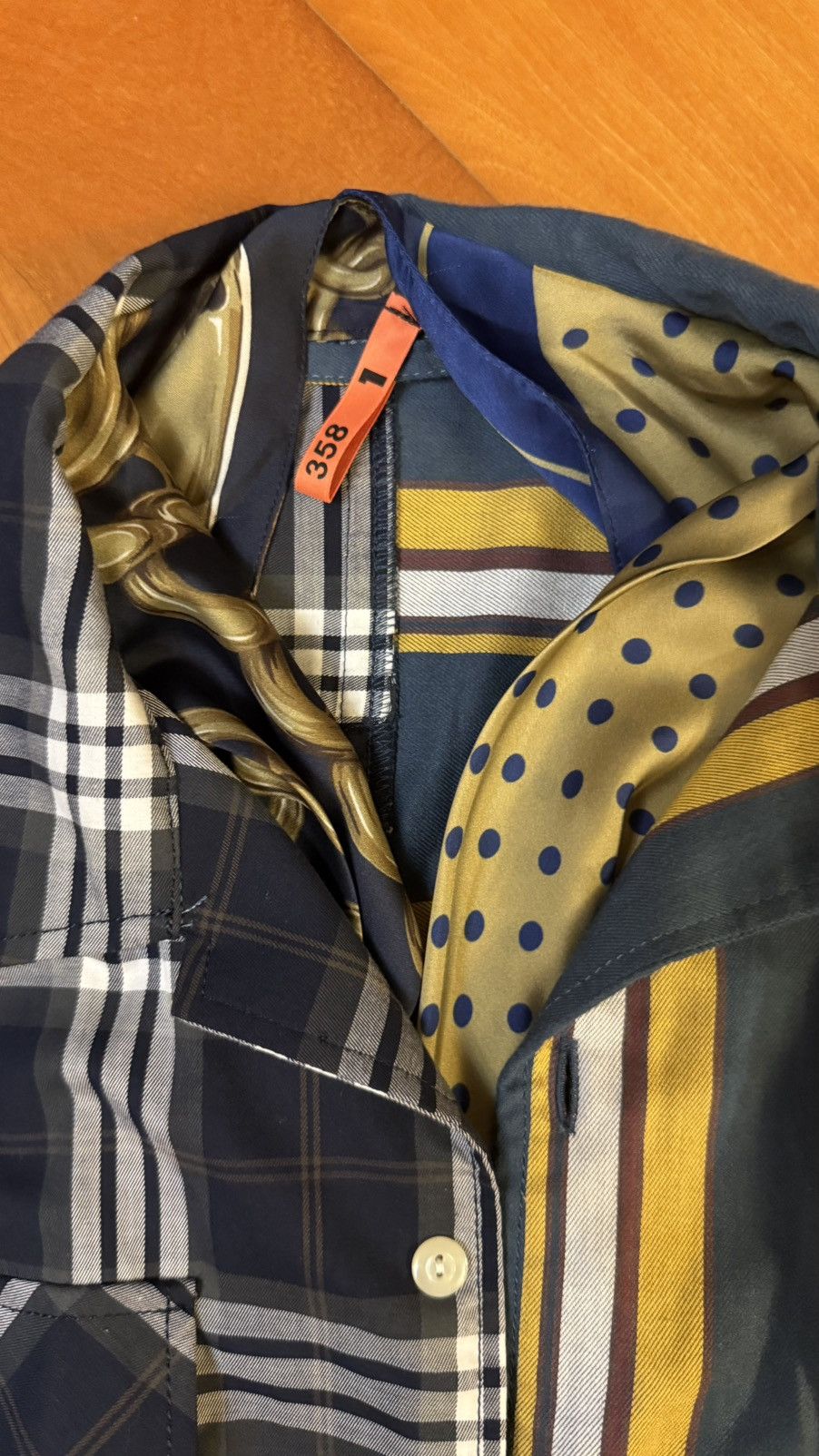 Maison MIHARA YASUHIRO MIHARA YASUHIRO MIX PATTERN LS SHIRT Size US M / EU 48-50 / 2 - 5 Thumbnail