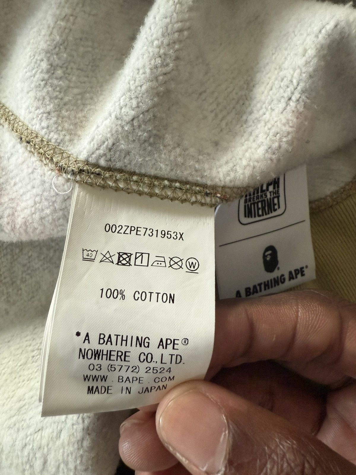 Bape BAPE x Disney Wreck it Ralph Ape Hoodie Size US S / EU 44-46 / 1 - 6 Thumbnail