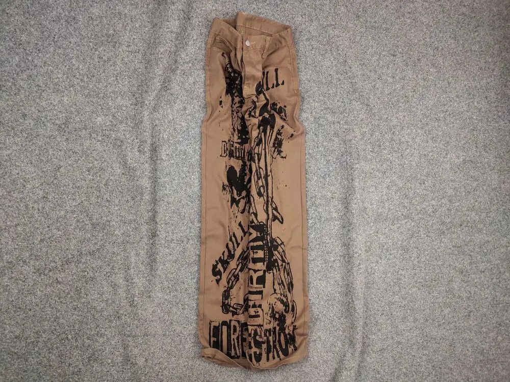 Japanese Brand Vintage Hysteric Glamour style Art Pattern Light Pants Y2K Size US 32 / EU 48 - 1 Thumbnail