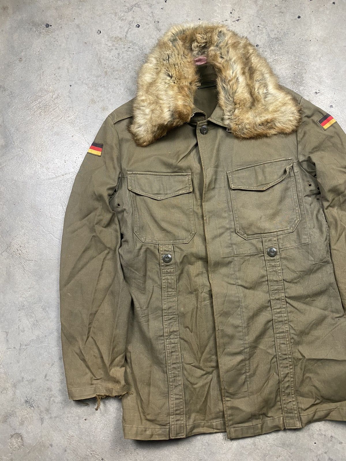 If Six Was Nine × Vintage Rare 80s Germany Faux Fur Military Parka Jacket Size US S / EU 44-46 / 1 - 2 Thumbnail