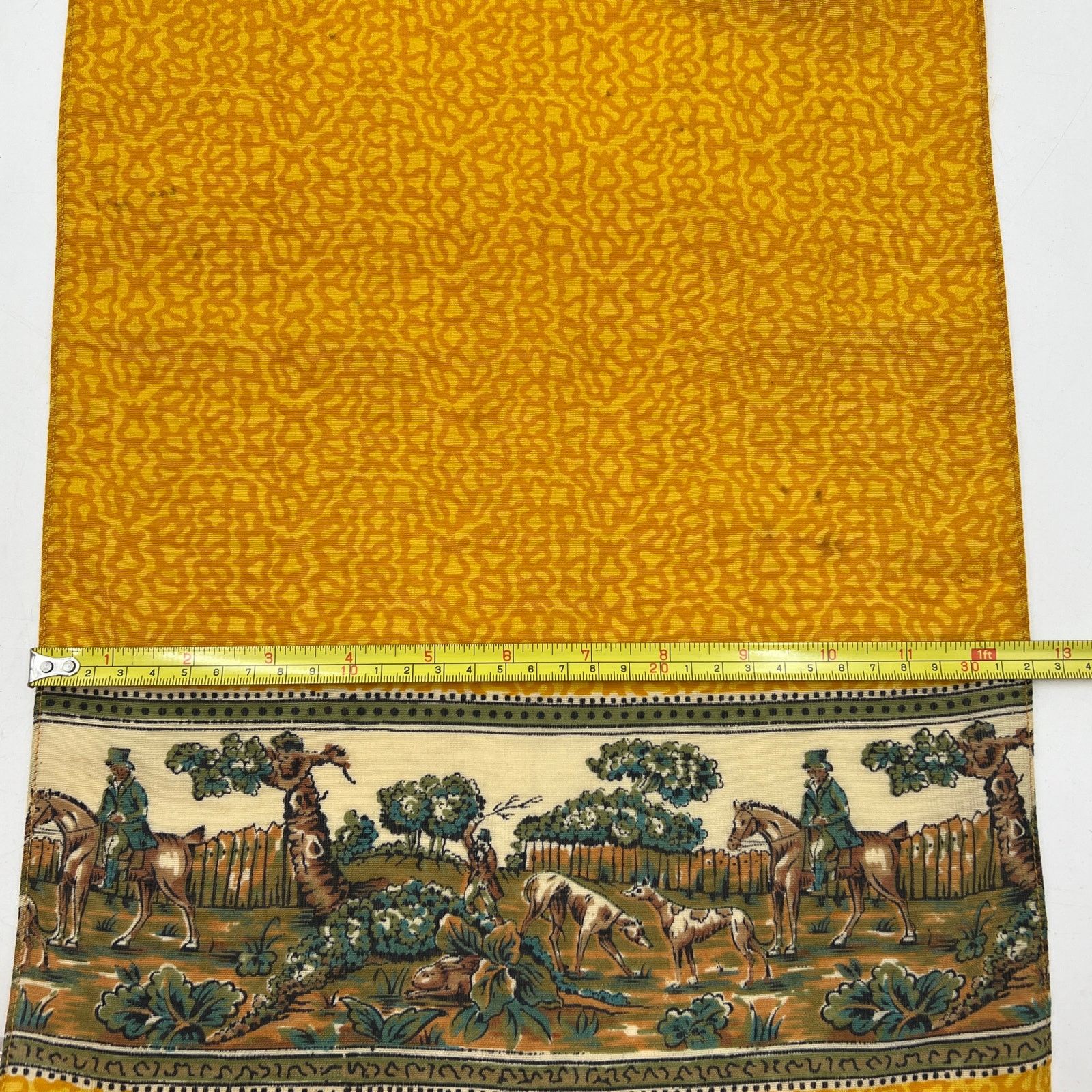 Liberty Vintage Liberty of London Yellow Scarf Hunting Motif Size ONE SIZE - 7 Thumbnail
